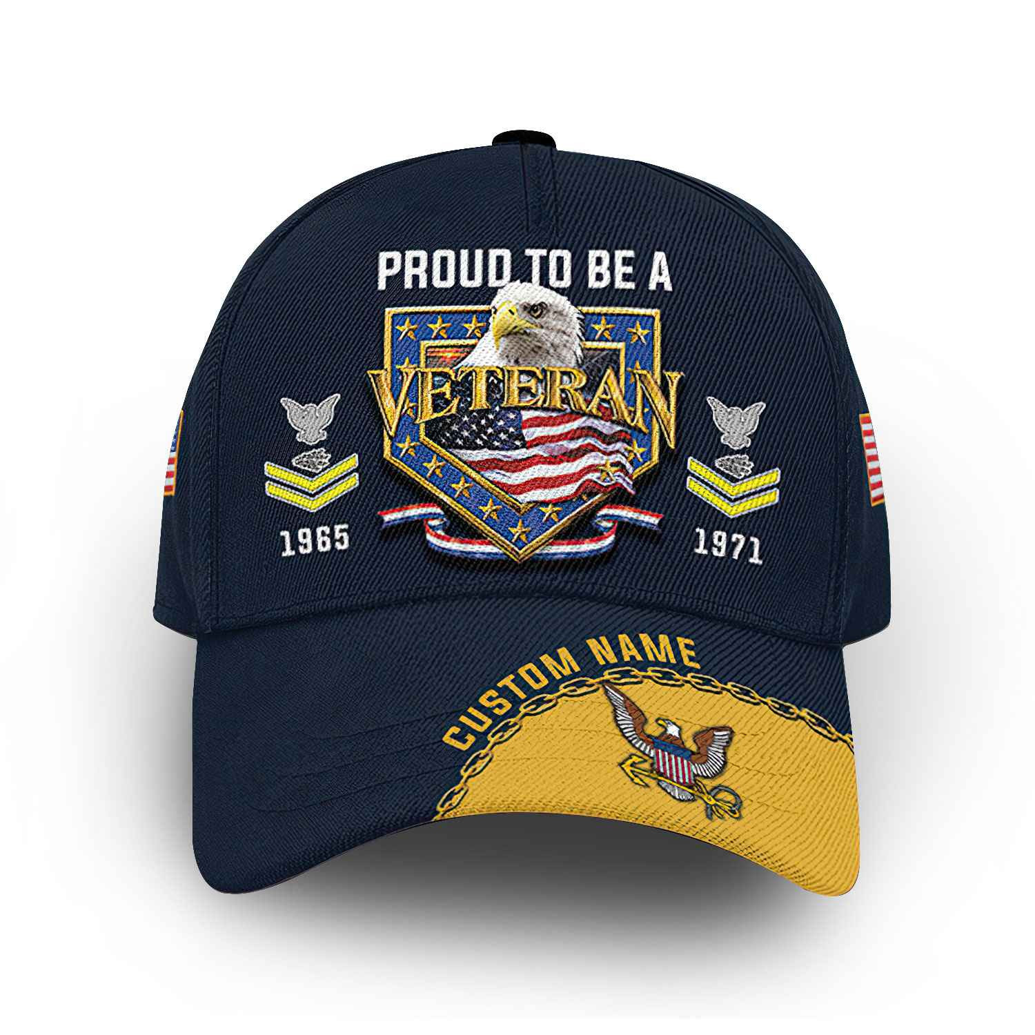 Premium US Navy Cap VPVC014707, Custom Name, Rank, Year, Gifts For Navy Veteran, Best Gifts On Father’s Day, Armed Forces Day, Independence Day, Veterans Day