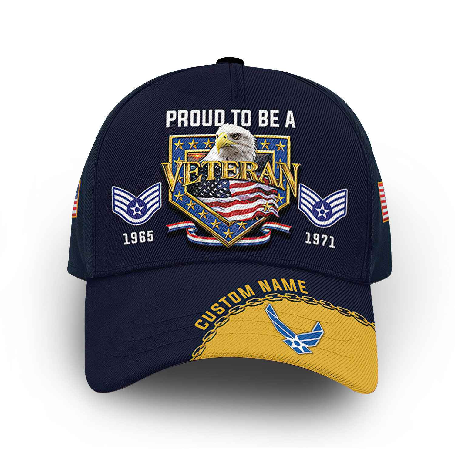 Premium USAF Cap VPVC014709, Custom Name, Rank, Year, Gifts For Air Force Veteran, Best Gifts On Father’s Day, Armed Forces Day, Independence Day, Veterans Day