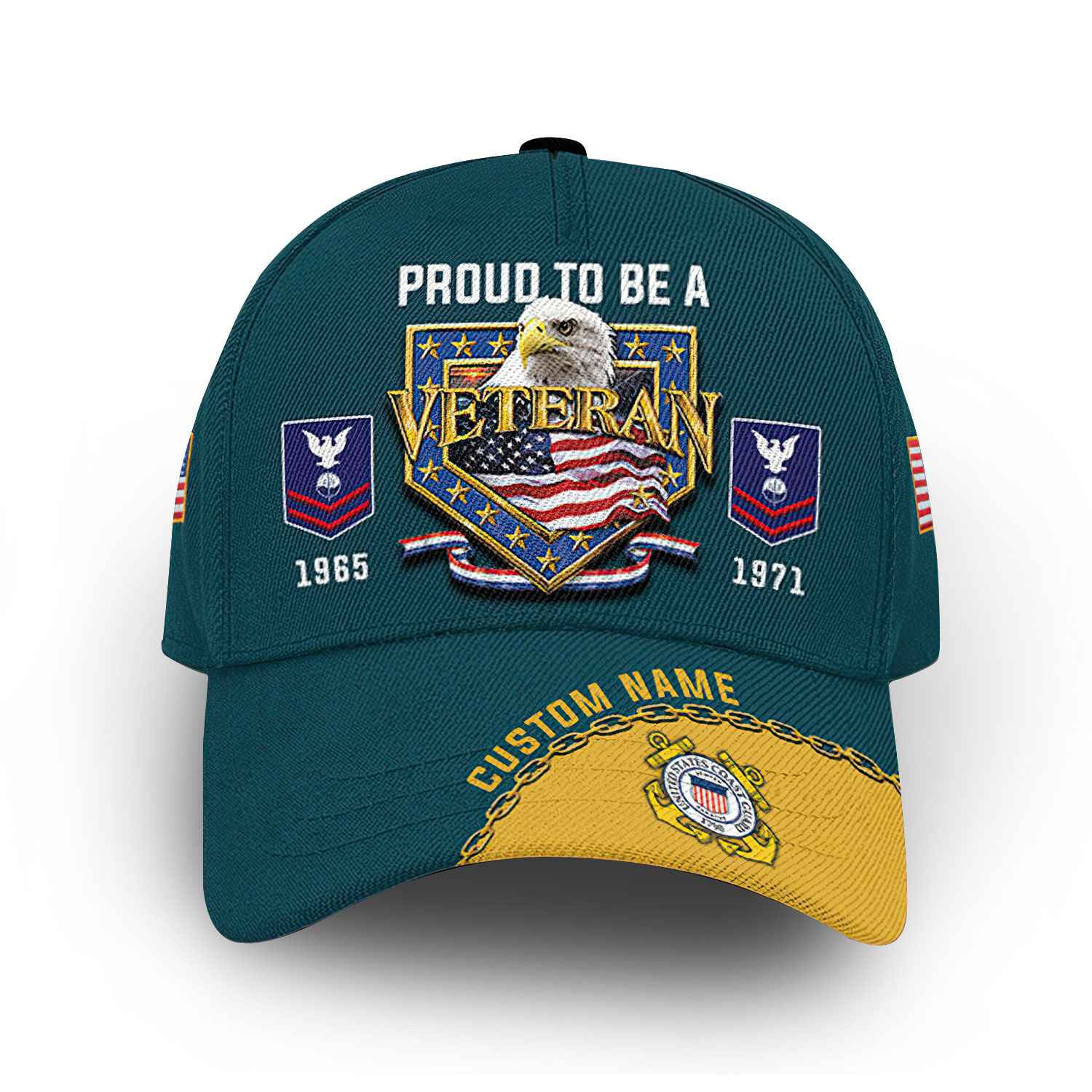 Premium USCG Cap VPVC014710, Custom Name, Rank, Year, Gifts For Coast Guard Veteran, Best Gifts On Father’s Day, Armed Forces Day, Independence Day, Veterans Day