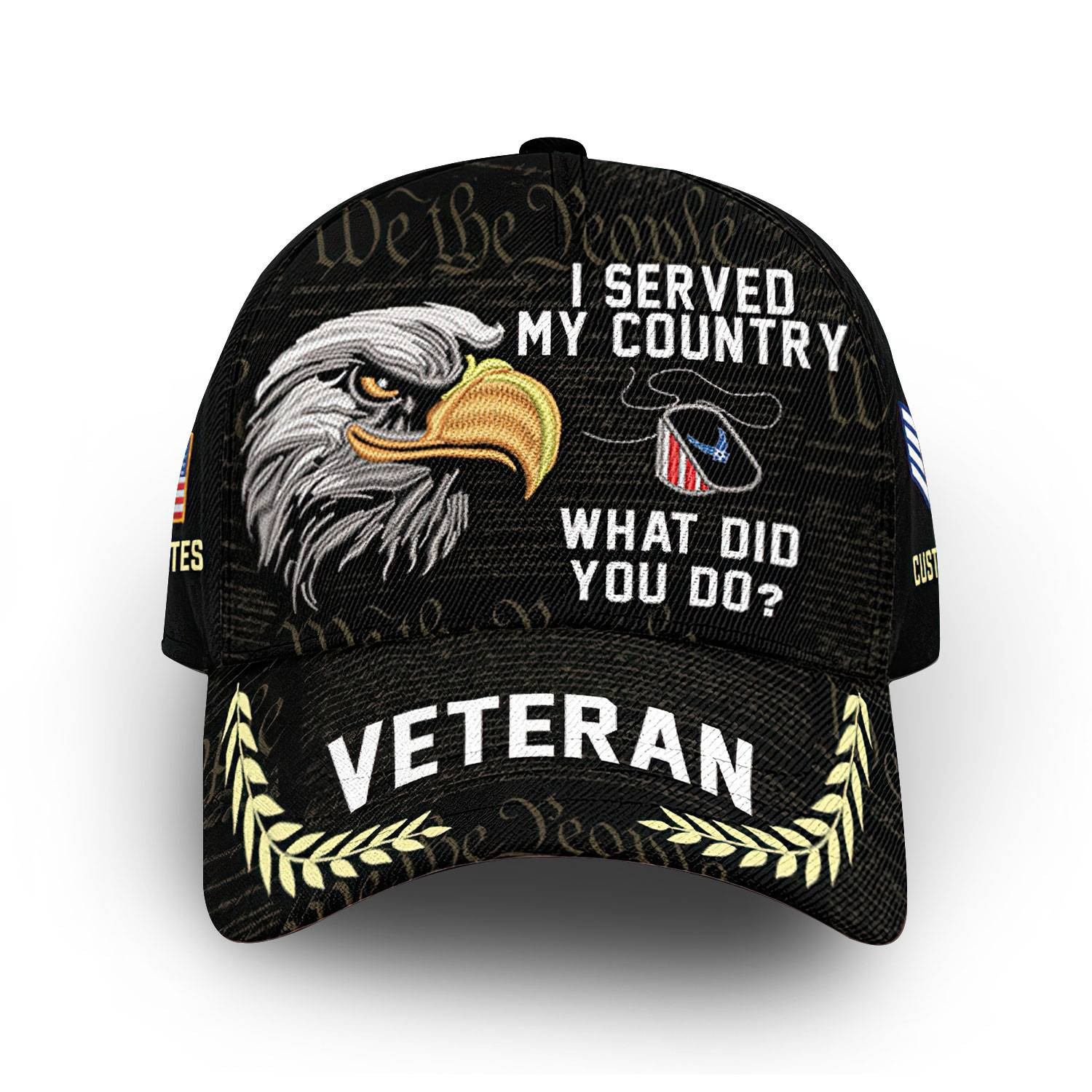 Unique Custom Name, Rank, USAF Cap VPVC014809, Gifts For Air Force Veteran, Best Gifts On Father’s Day, Independence Day, Veterans Day