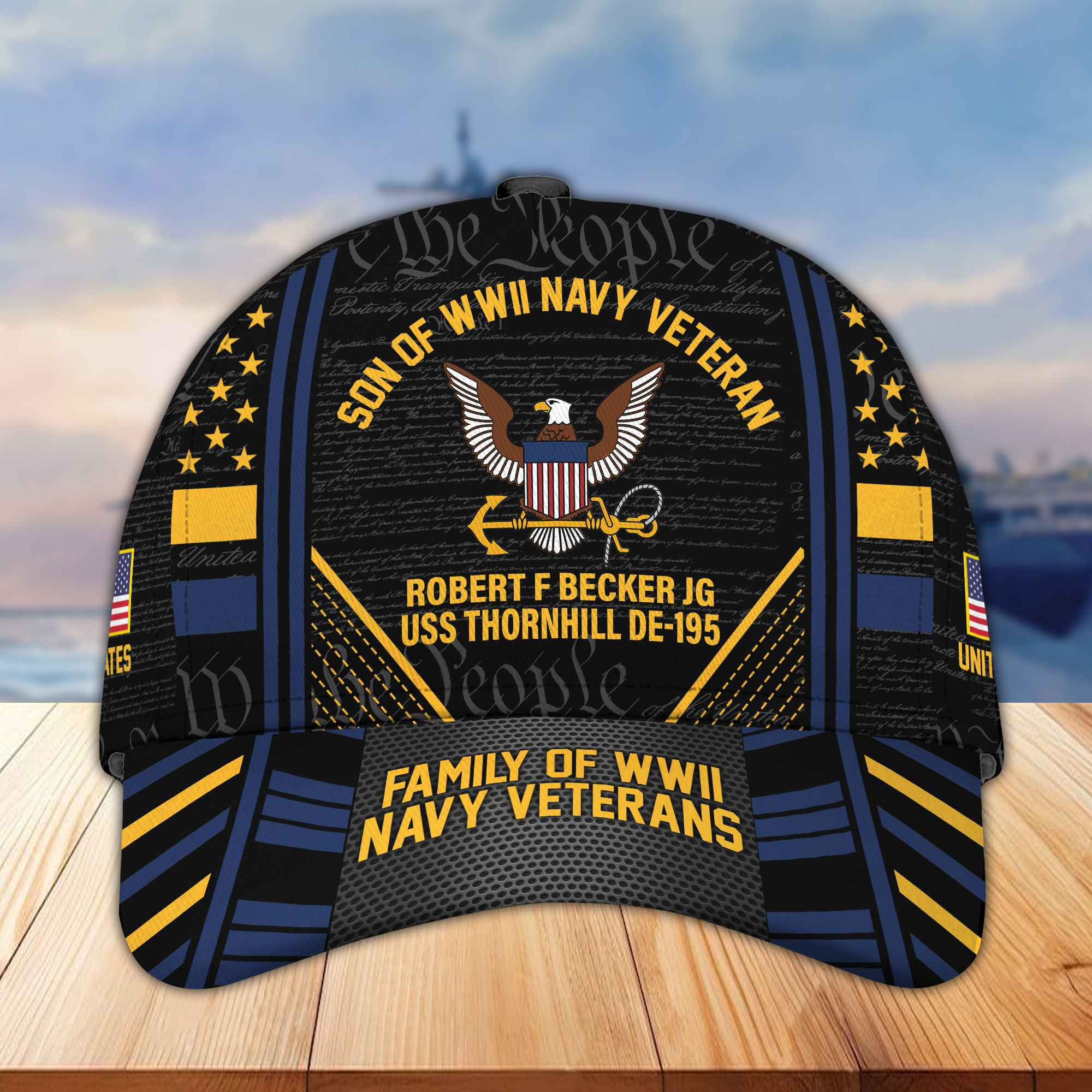 Premium Custom Family Of WWII Navy Veterans Cap BPVC090410
