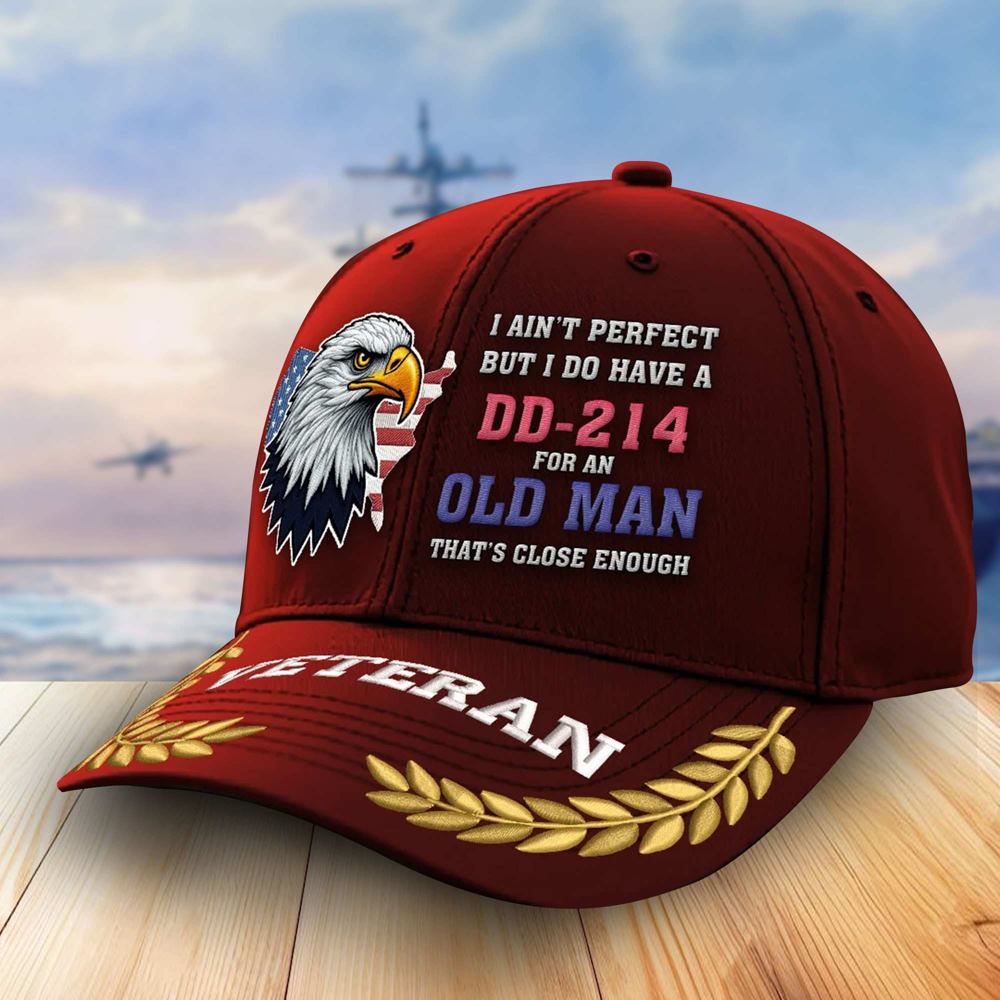 Premium US Veterans Embroidered Baseball Hats VPVC302501, Gifts For Veterans On Father’s Day, Armed Forces Day, Independence Day, Veterans Day