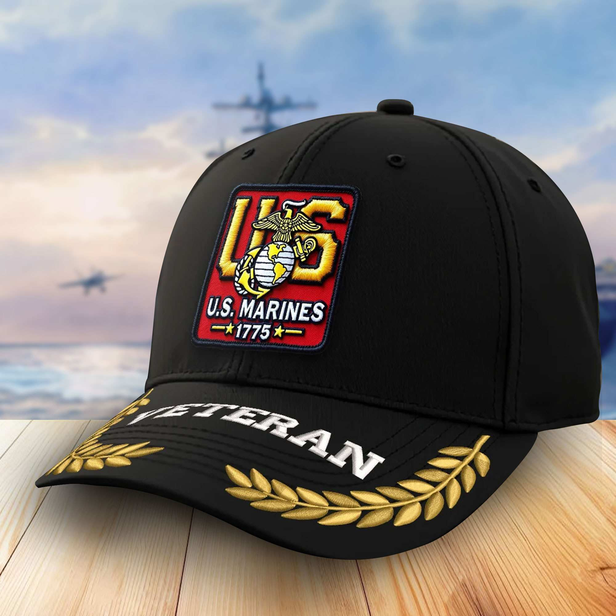 Premium USMC Veterans Embroidered Baseball Hats VPVC302506, Gifts For Marine Veteran On Father’s Day, Armed Forces Day, Independence Day, Veterans Day