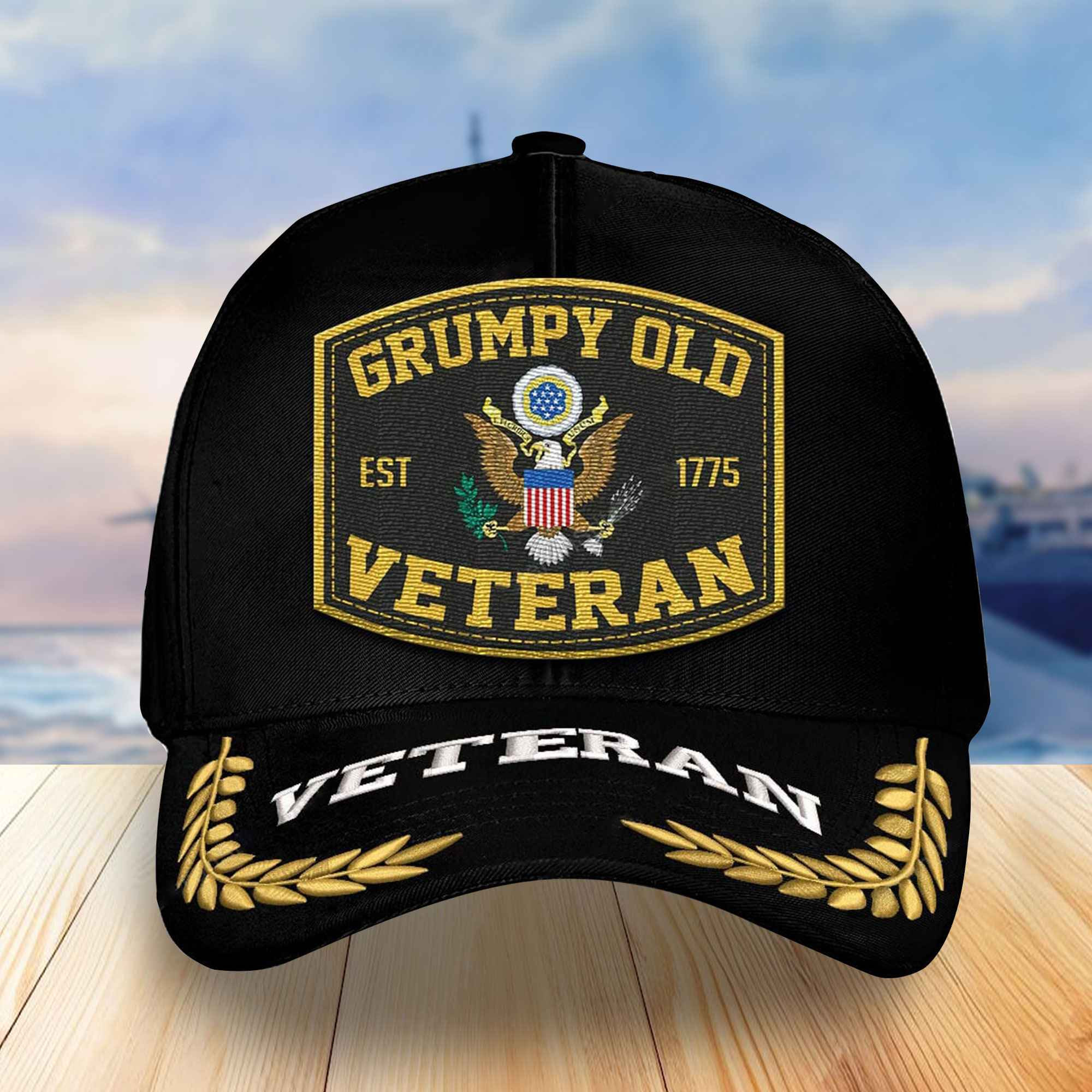 Premium Custom US Veterans Embroidered Baseball Hats VPVC304501, Gifts For Veterans On Father’s Day, Armed Forces Day, Independence Day, Veterans Day