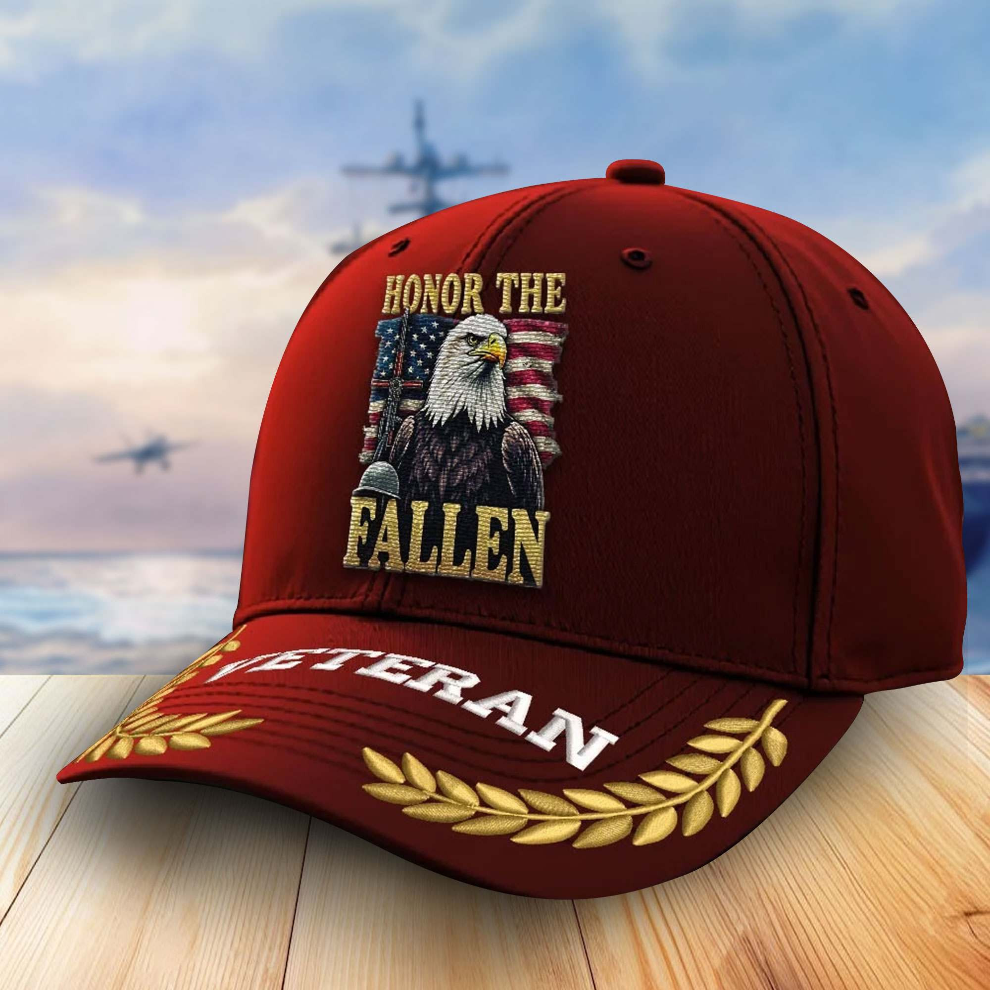 Premium US Veterans Embroidered Baseball Hats VPVC302801, Gifts For Veterans On Father’s Day, Armed Forces Day, Independence Day, Veterans Day