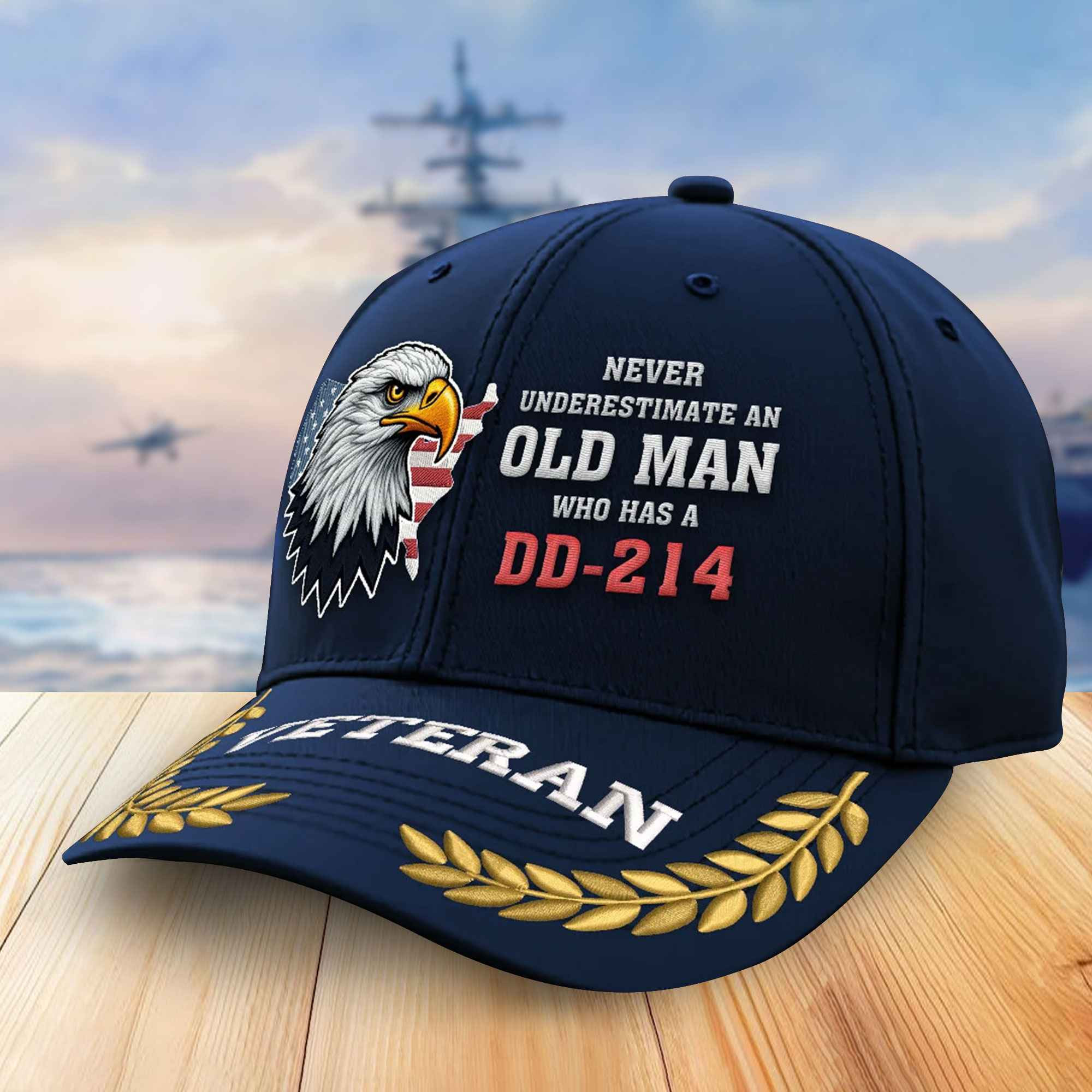 Premium US Veterans Embroidered Baseball Hats VPVC305102, Gifts For Veterans On Father’s Day, Armed Forces Day, Independence Day, Veterans Day
