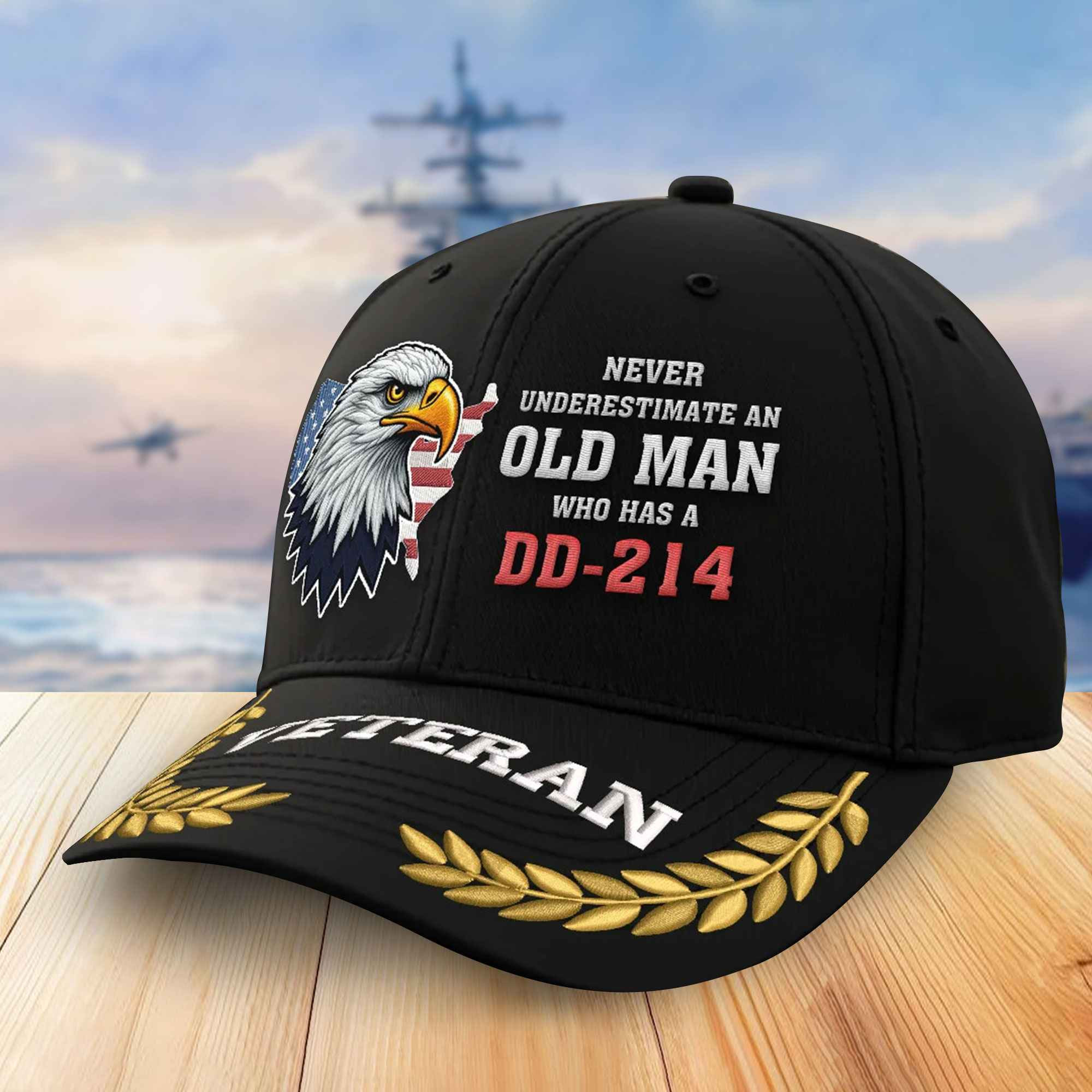 Premium US Veterans Embroidered Baseball Hats VPVC305103, Gifts For Veterans On Father’s Day, Armed Forces Day, Independence Day, Veterans Day