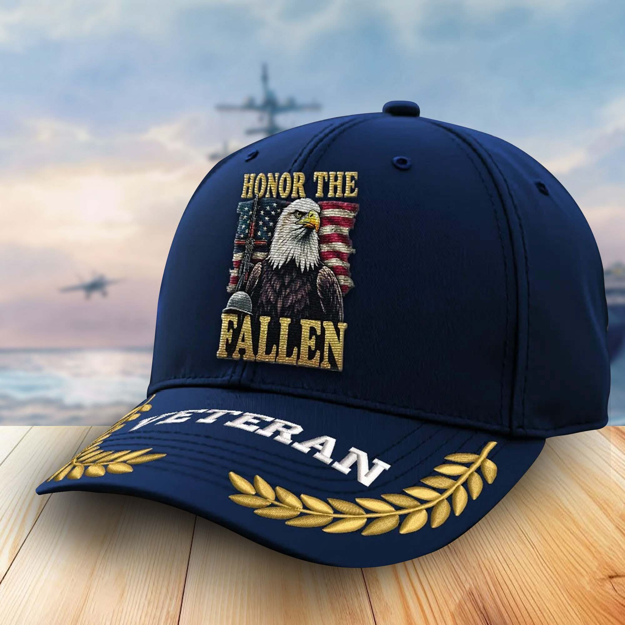Premium US Veterans Embroidered Baseball Hats VPVC302802, Gifts For Veterans On Father’s Day, Armed Forces Day, Independence Day, Veterans Day