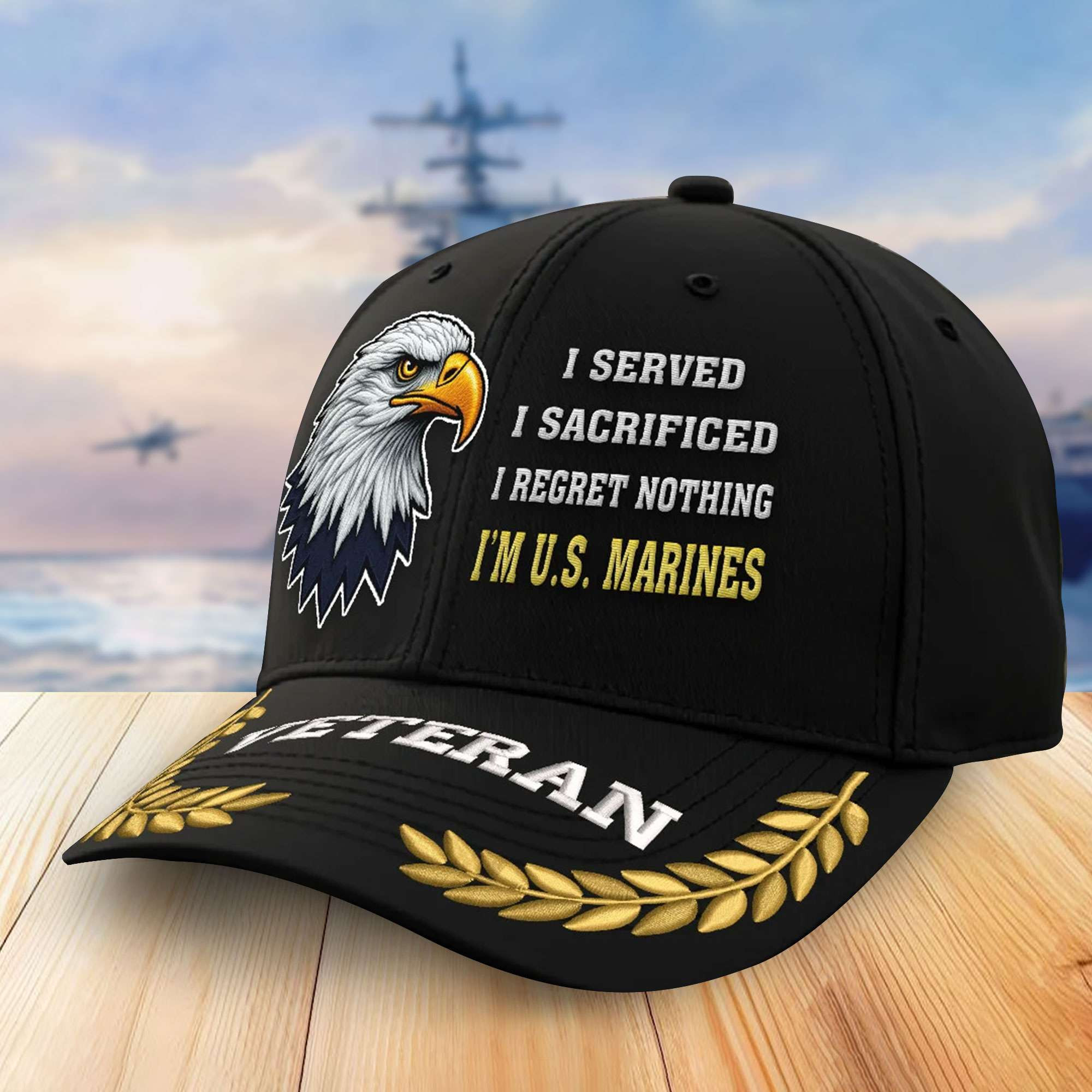 Premium USMC Embroidered Baseball Hats VPVC305203, Gifts For Marine Veterans On Father’s Day, Armed Forces Day, Independence Day, Veterans Day