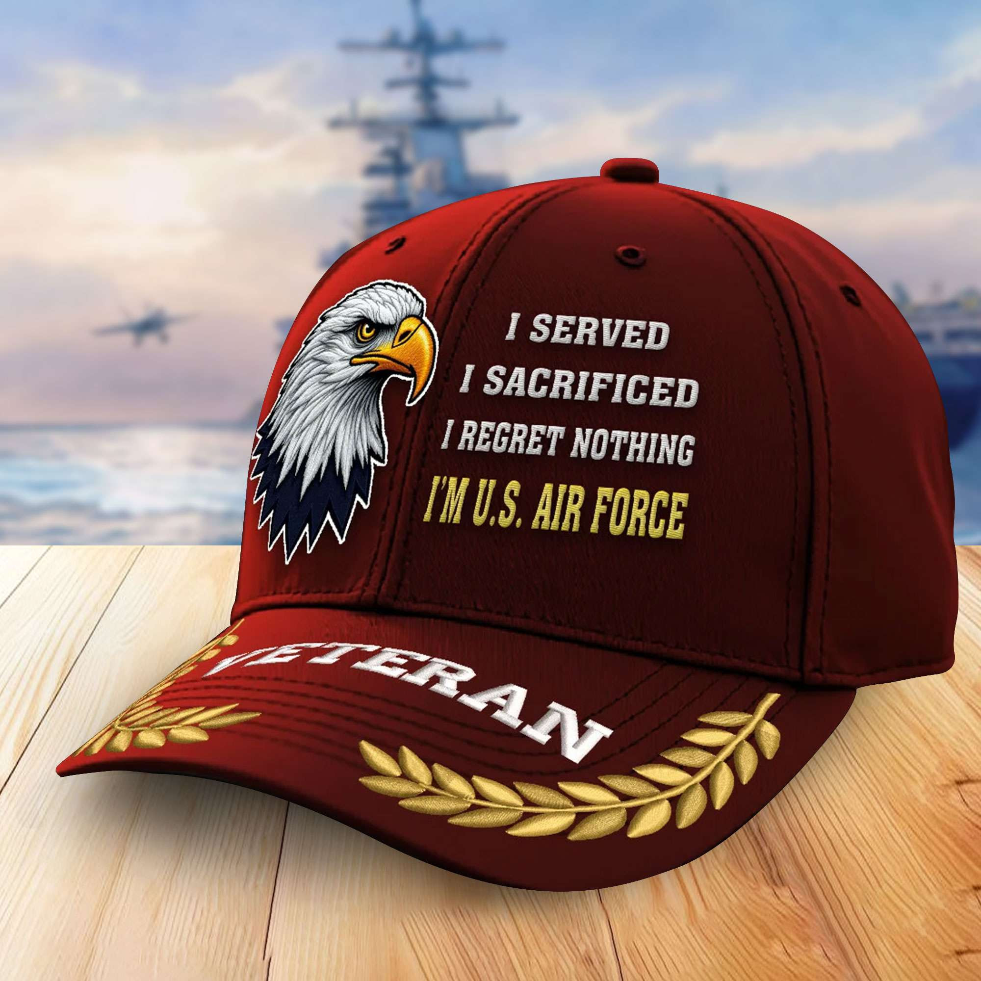 Premium USAF Embroidered Baseball Hats VPVC305301, Gifts For Air Force Veterans On Father’s Day, Armed Forces Day, Independence Day, Veterans Day