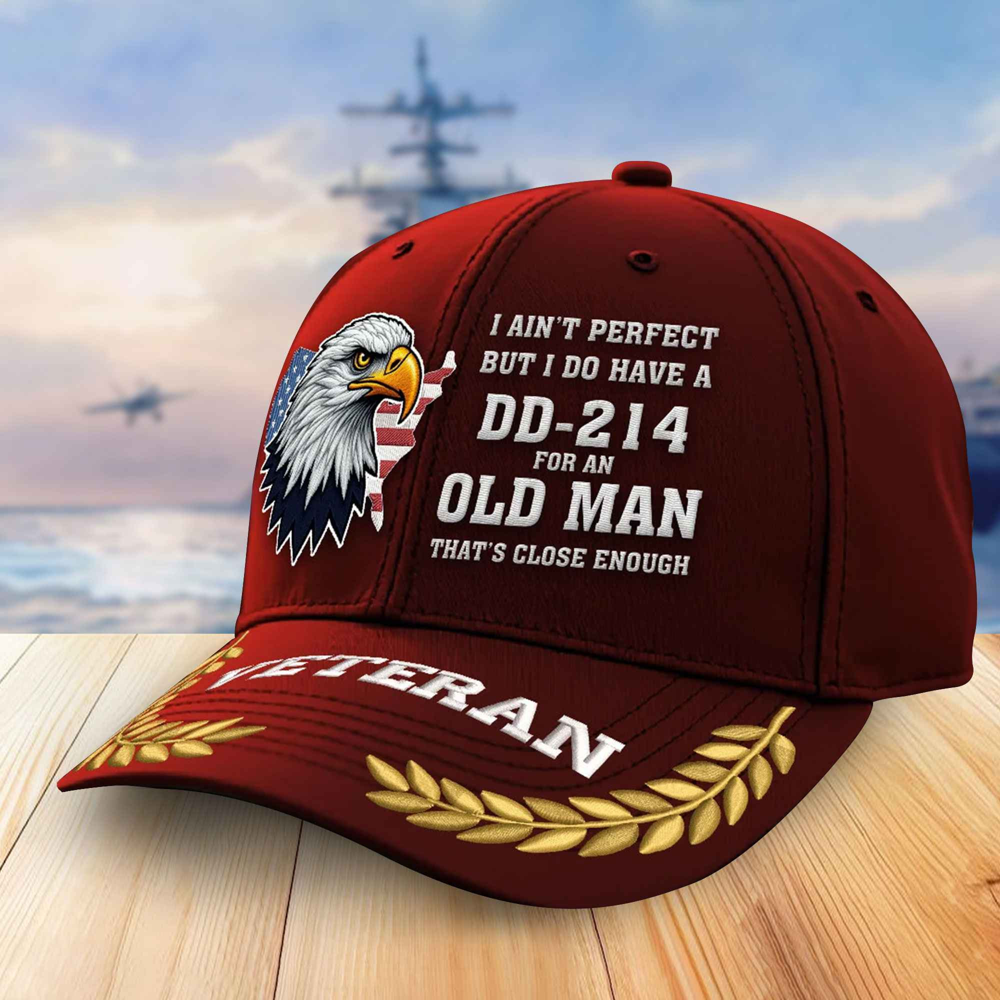Premium US Veterans Embroidered Baseball Hats VPVC305501, Gifts For Veterans On Father’s Day, Armed Forces Day, Independence Day, Veterans Day