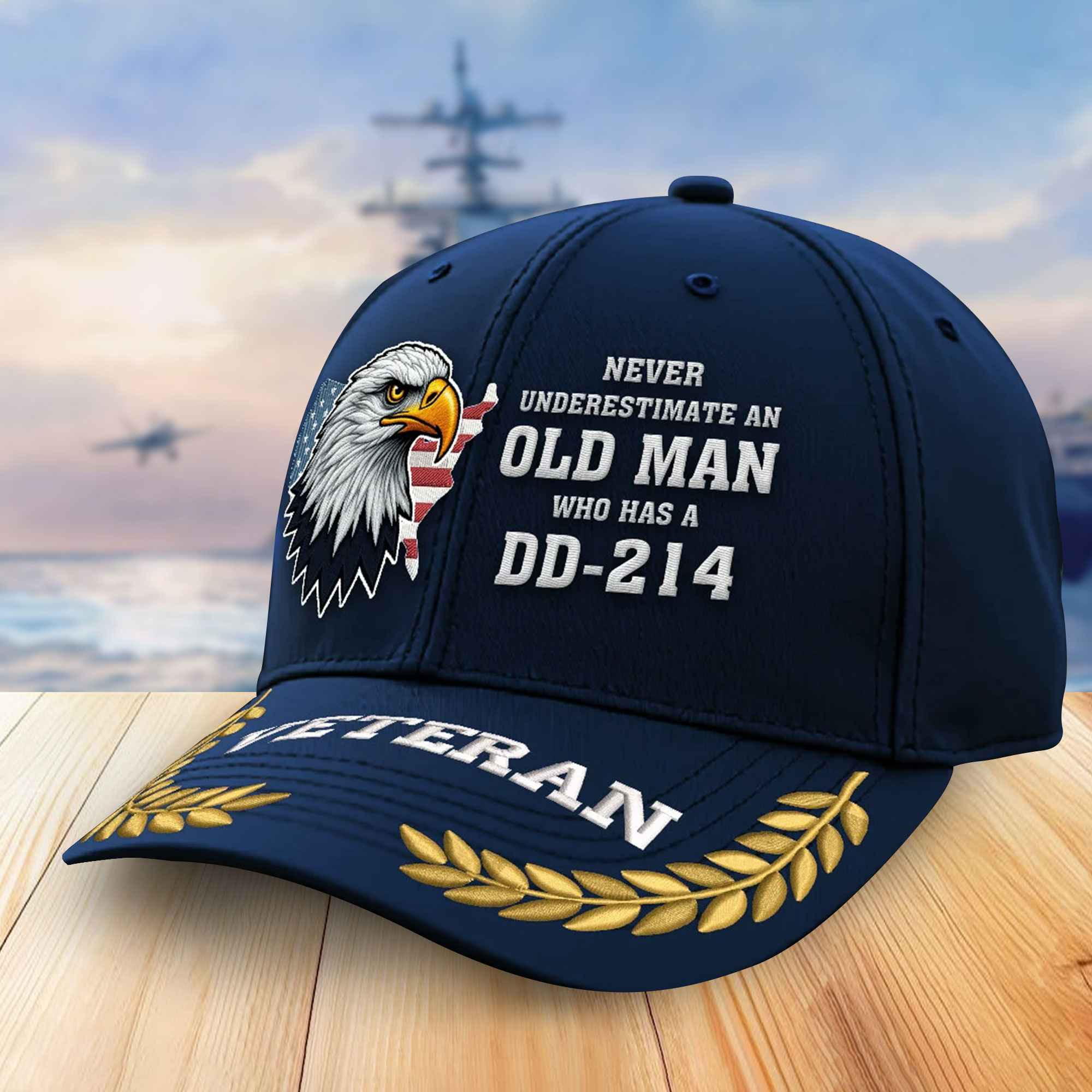 Premium US Veterans Embroidered Baseball Hats VPVC305602, Gifts For Veterans On Father’s Day, Armed Forces Day, Independence Day, Veterans Day