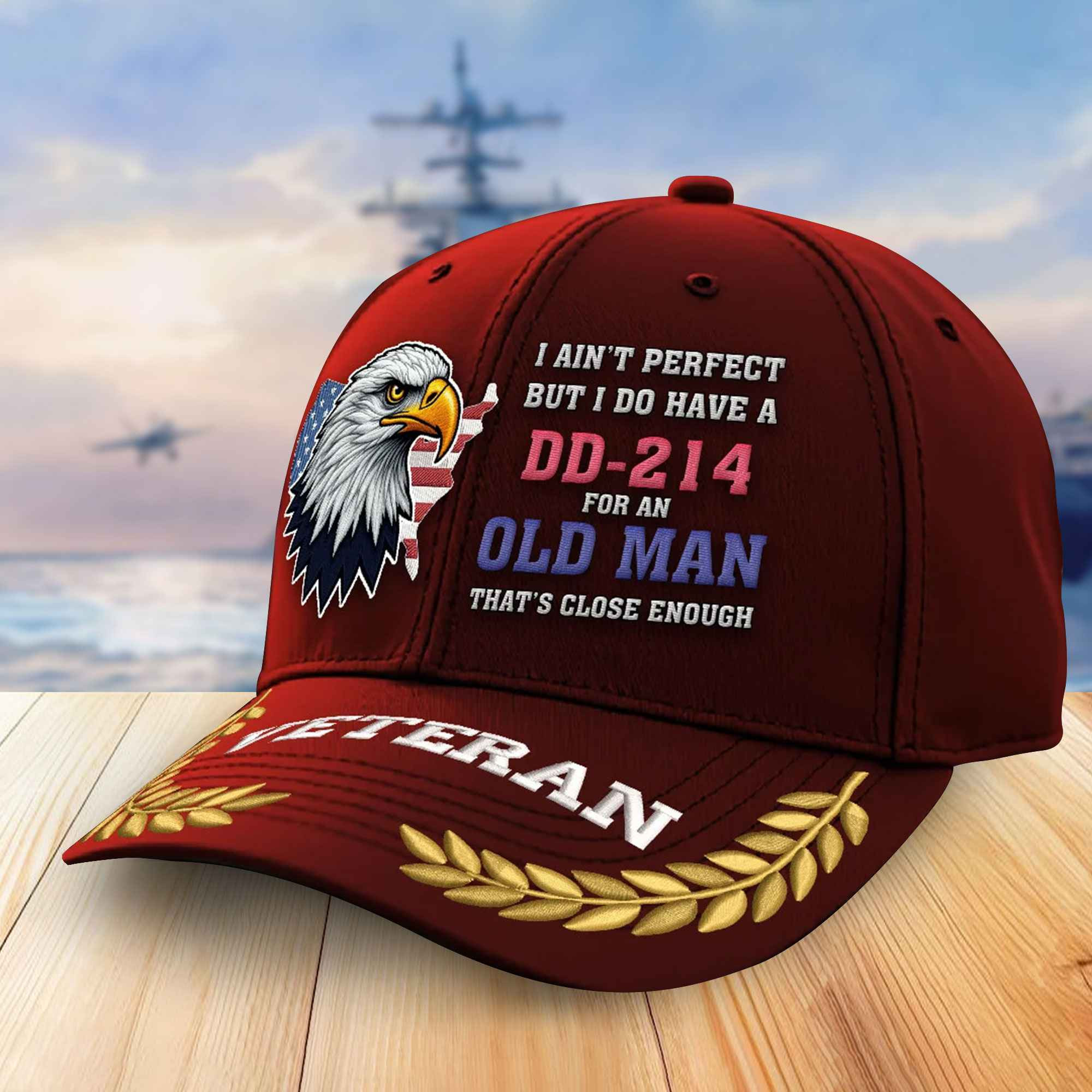 Premium US Veterans Embroidered Baseball Hats VPVC305701, Gifts For Veterans On Father’s Day, Armed Forces Day, Independence Day, Veterans Day