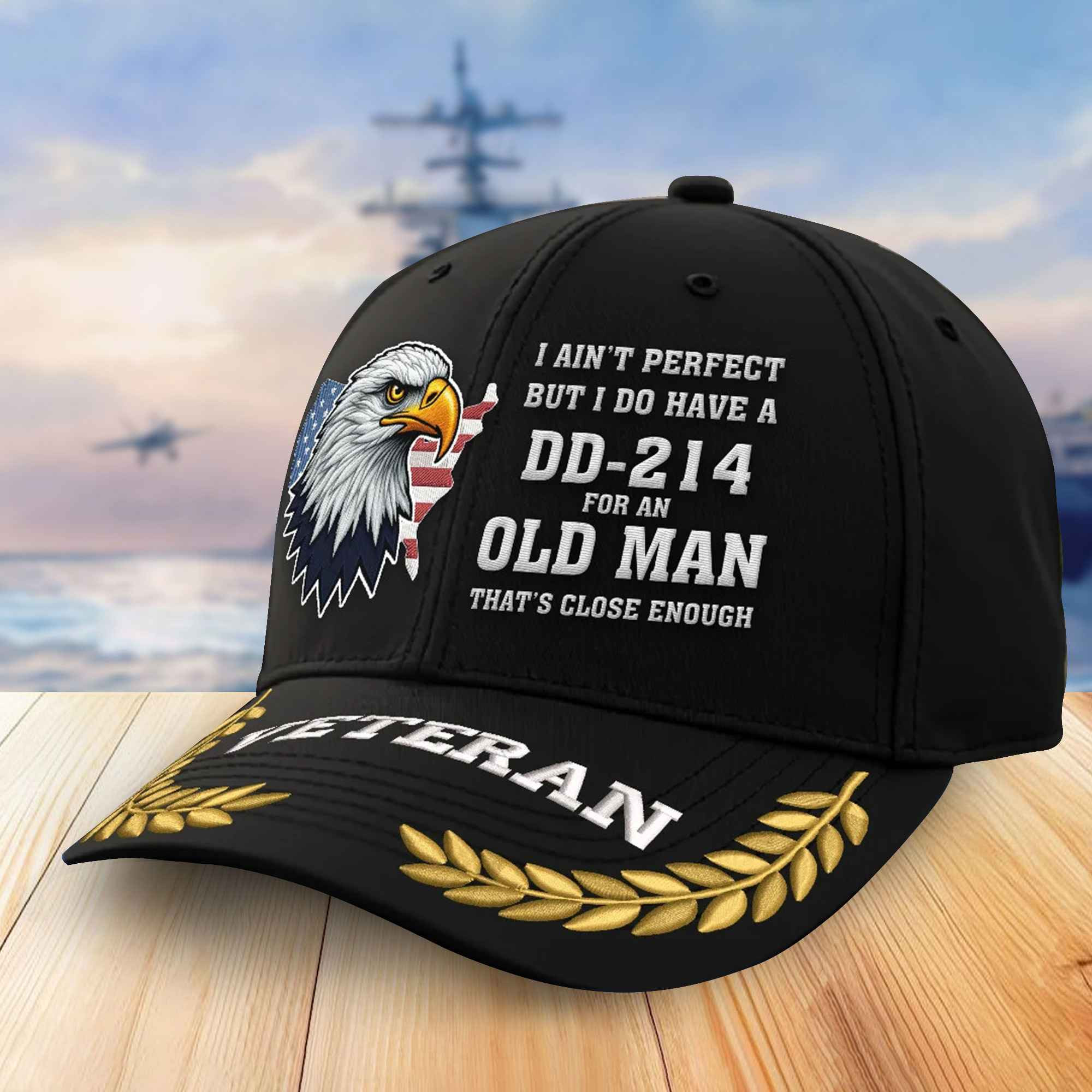 Premium US Veterans Embroidered Baseball Hats VPVC305503, Gifts For Veterans On Father’s Day, Armed Forces Day, Independence Day, Veterans Day