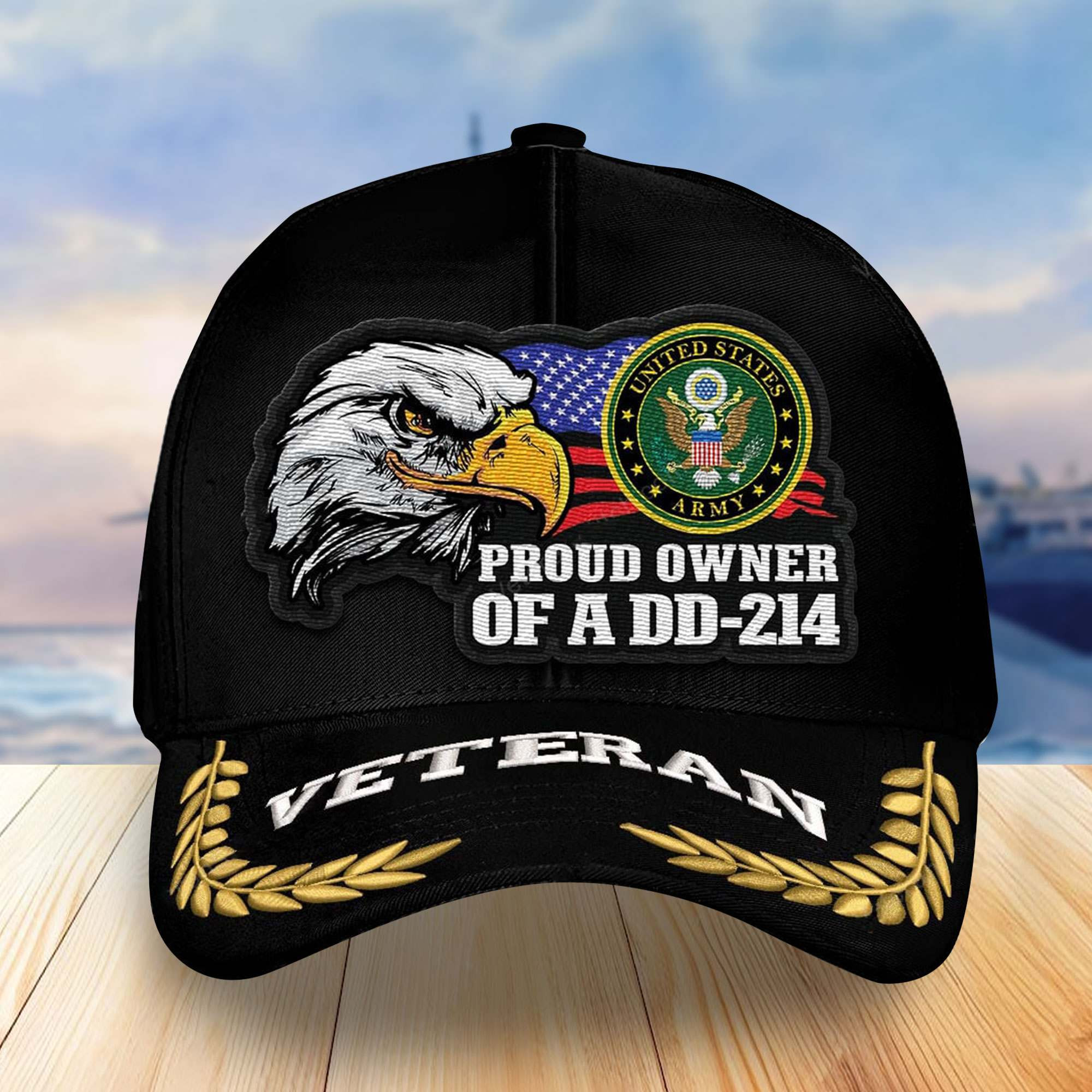 Premium Custom US Army Veterans Embroidered Baseball Hats VPVC303701, Gifts For Veterans On Father’s Day, Armed Forces Day, Independence Day, Veterans Day