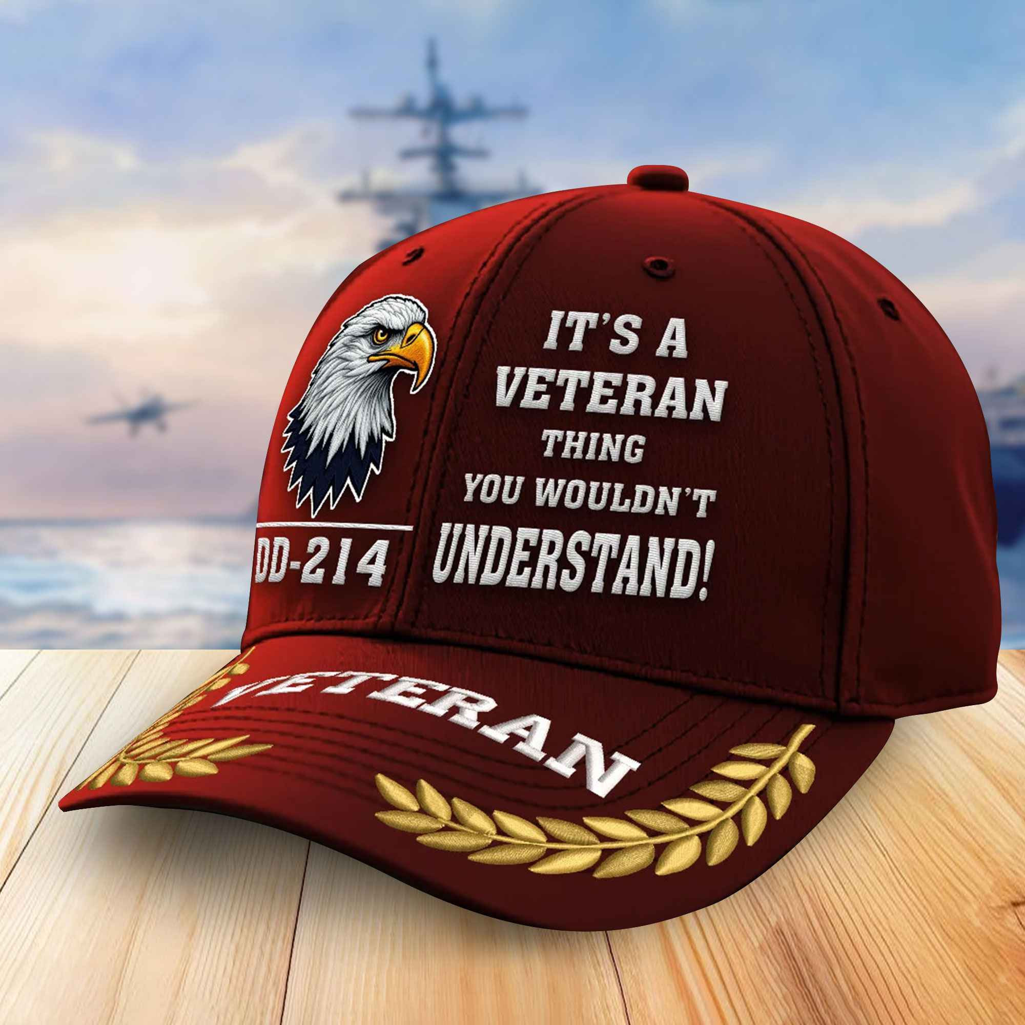 Premium US Veterans Embroidered Baseball Hats VPVC305901, Gifts For Veterans On Father’s Day, Armed Forces Day, Independence Day, Veterans Day