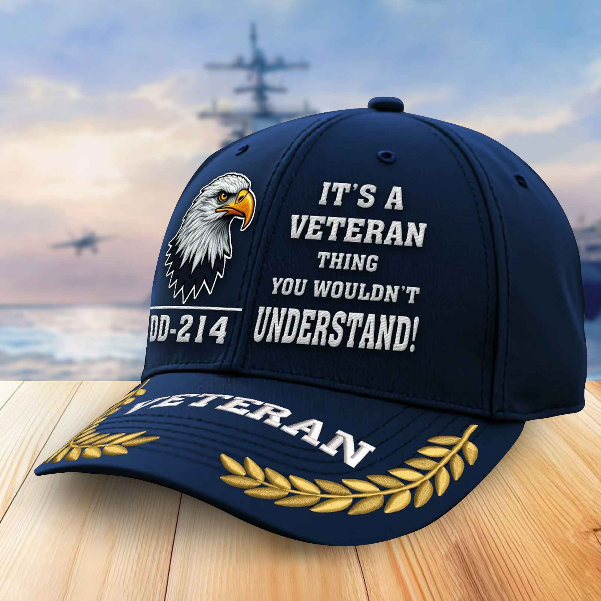 Premium US Veterans Embroidered Baseball Hats VPVC305902, Gifts For Veterans On Father’s Day, Armed Forces Day, Independence Day, Veterans Day