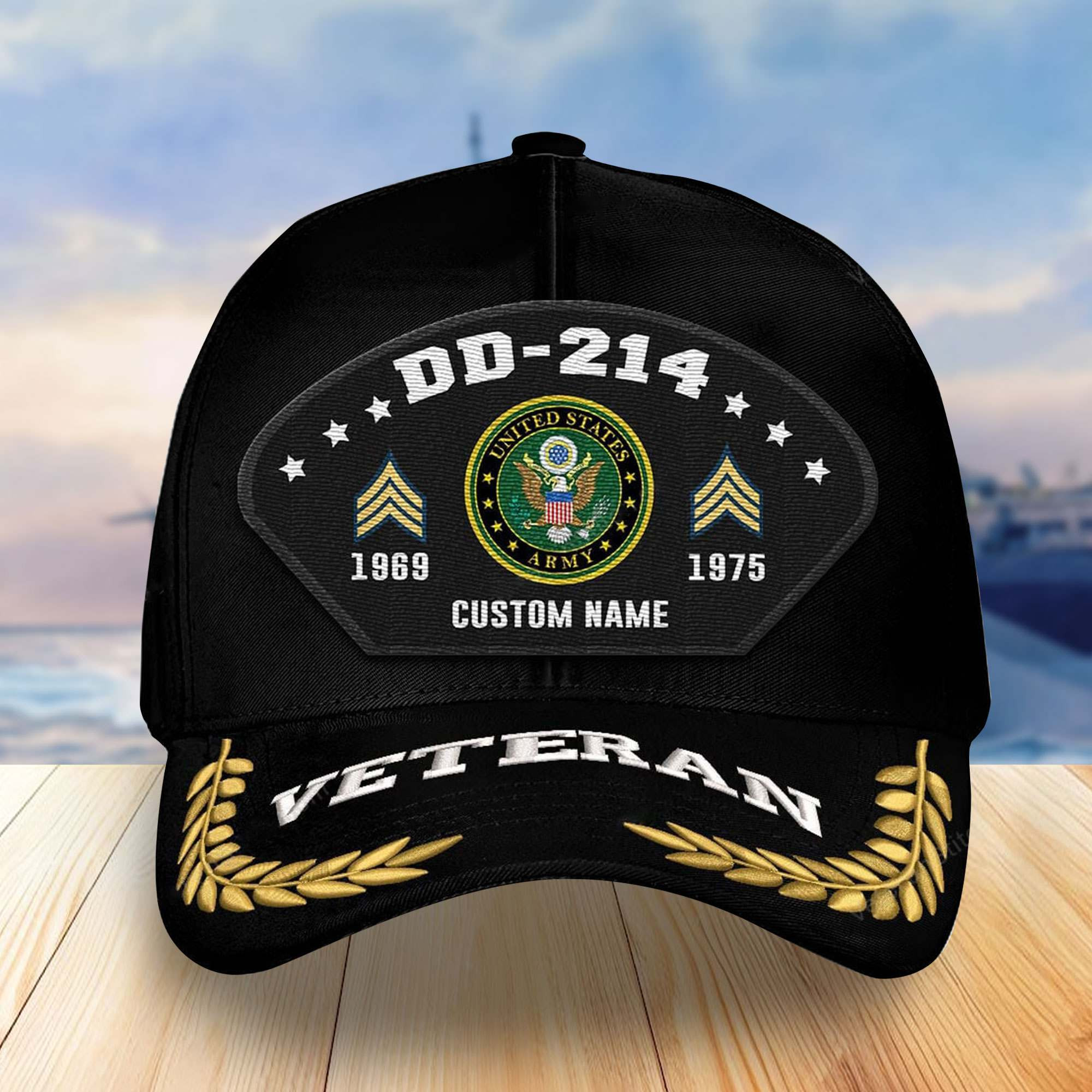 Premium Custom US Army Veterans Embroidered Baseball Hats VPVC303801, Gifts For Veterans On Father’s Day, Armed Forces Day, Independence Day, Veterans Day