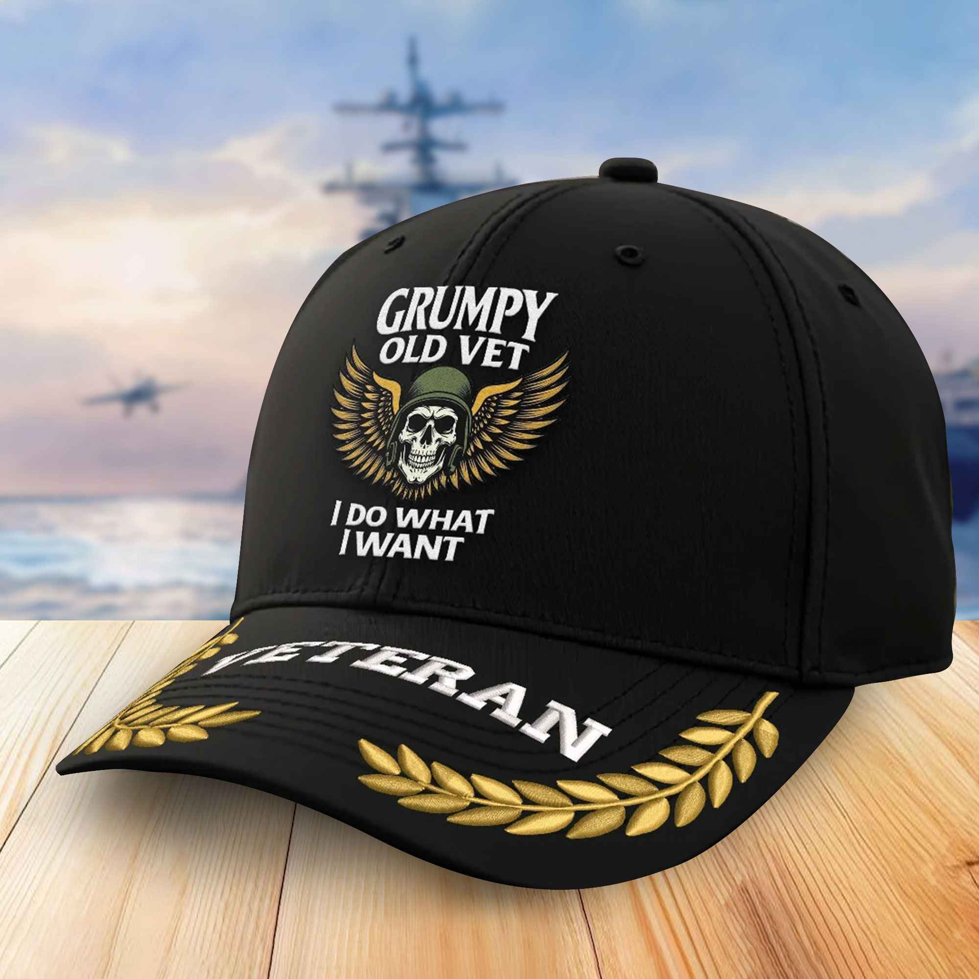 Premium US Veterans Embroidered Baseball Hats VPVC306203, Gifts For Veterans On Father’s Day, Armed Forces Day, Independence Day, Veterans Day