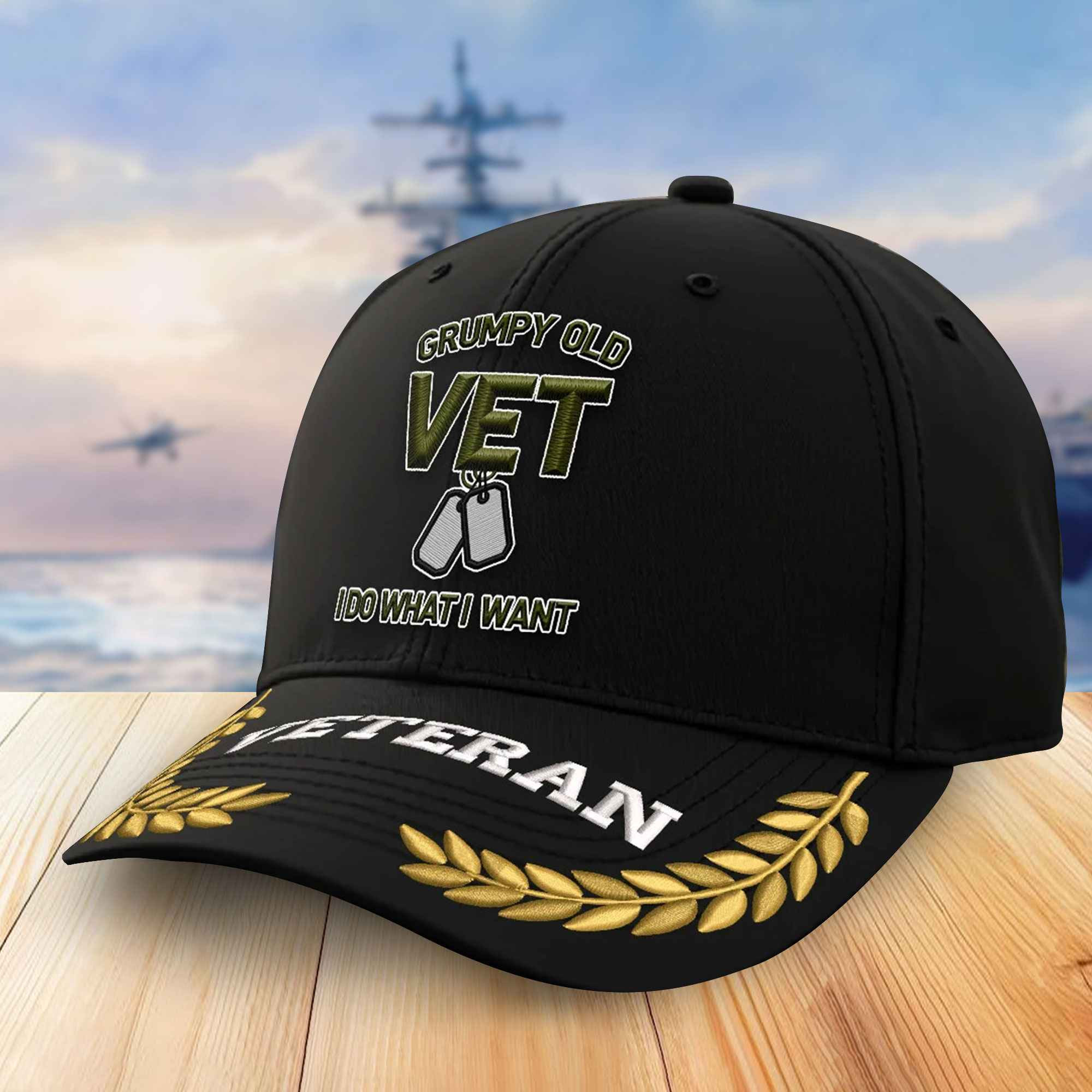 Premium US Veterans Embroidered Baseball Hats VPVC306403, Gifts For Veterans On Father’s Day, Armed Forces Day, Independence Day, Veterans Day