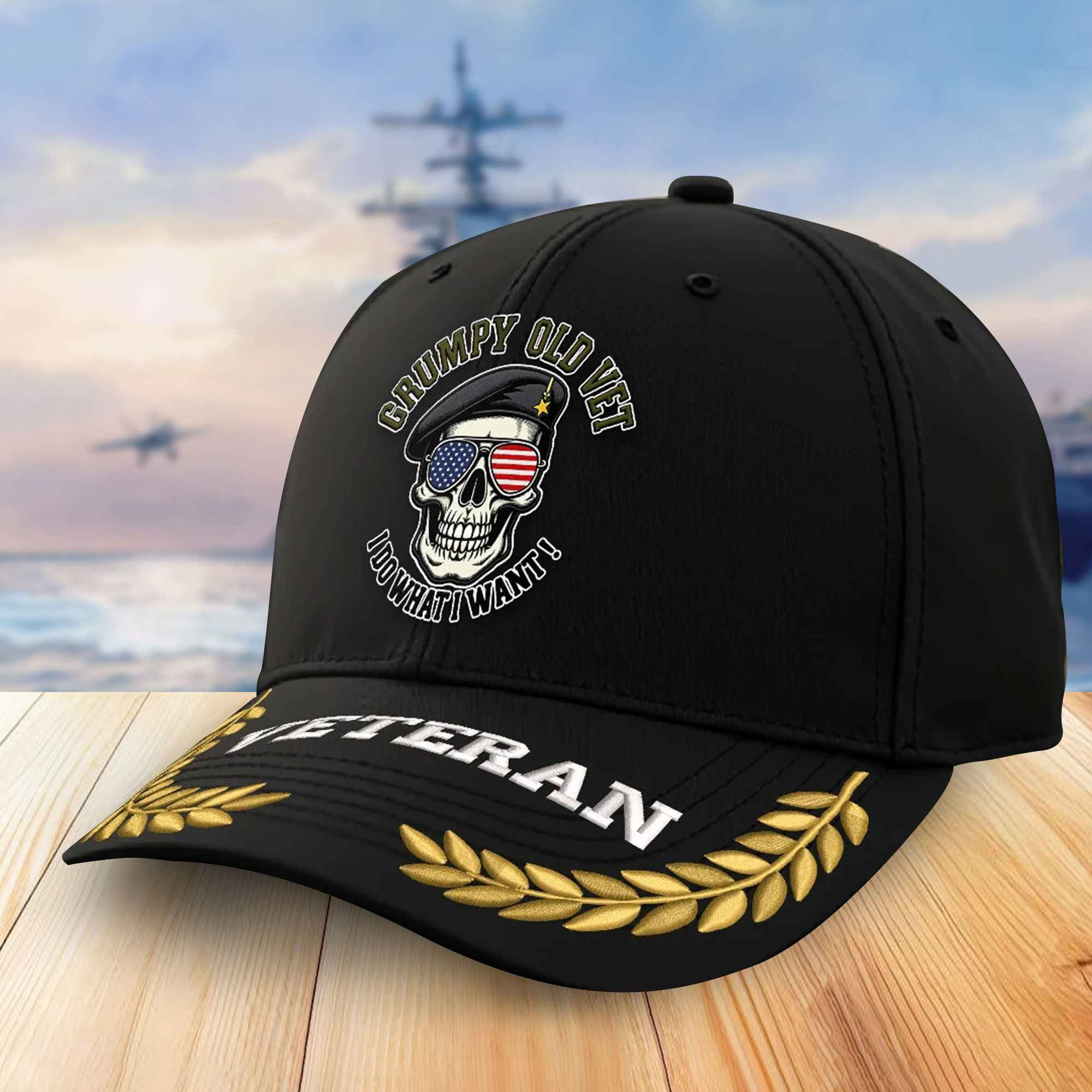 Premium US Veterans Embroidered Baseball Hats VPVC306603, Gifts For Veterans On Father’s Day, Armed Forces Day, Independence Day, Veterans Day