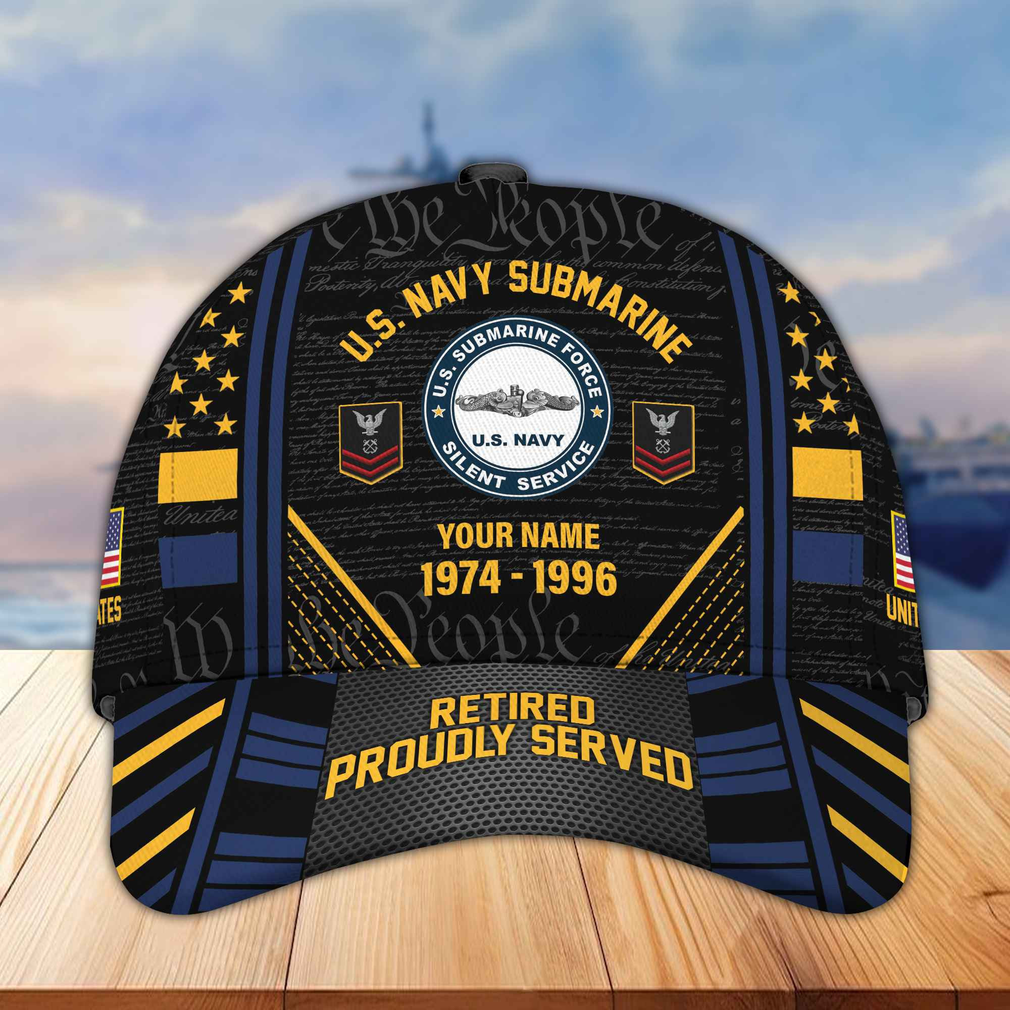 Premium Custom U.S. Navy Submarine Cap BPVC150410