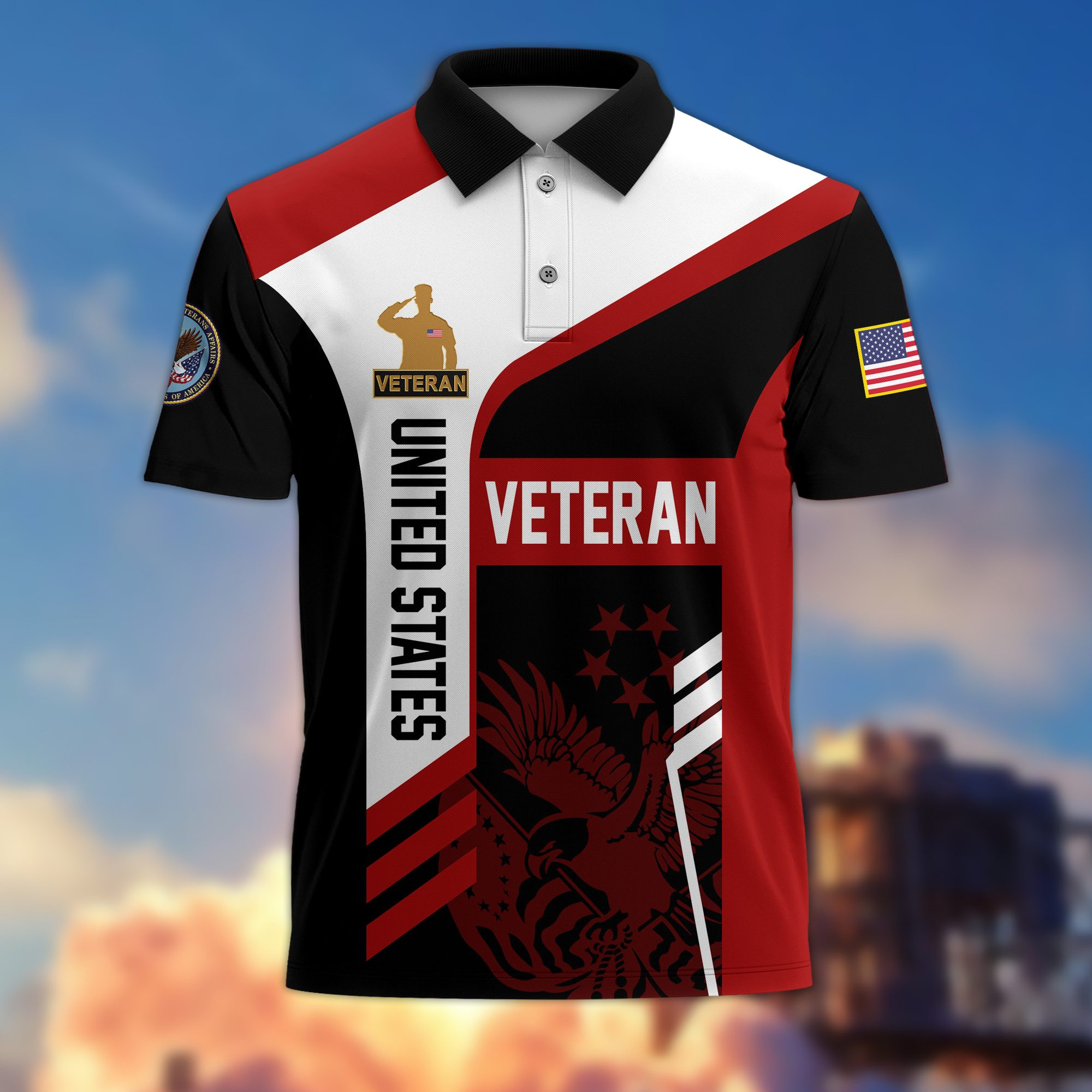 Premium US Veteran Polo Shirt BPVC150414