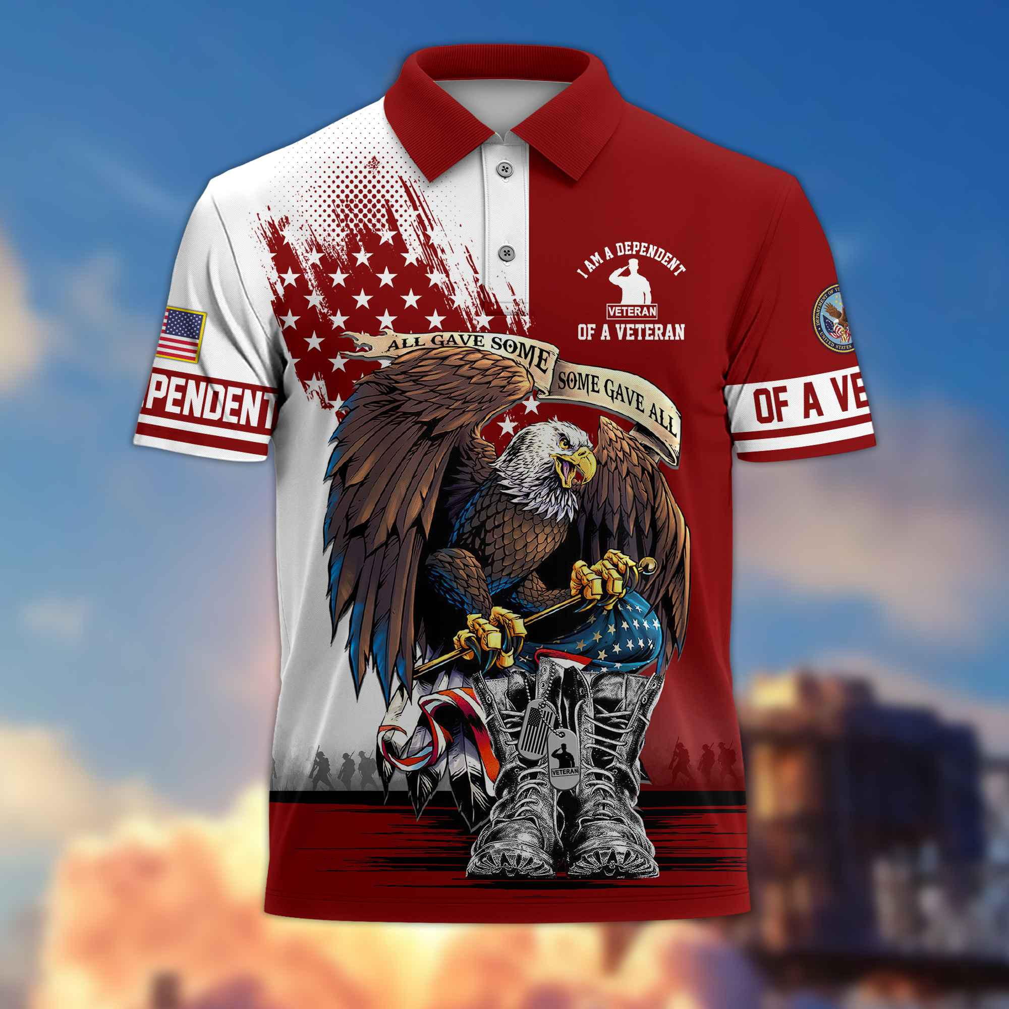Premium I Am A Dependent Of A Veteran Polo Shirt BPVC160411