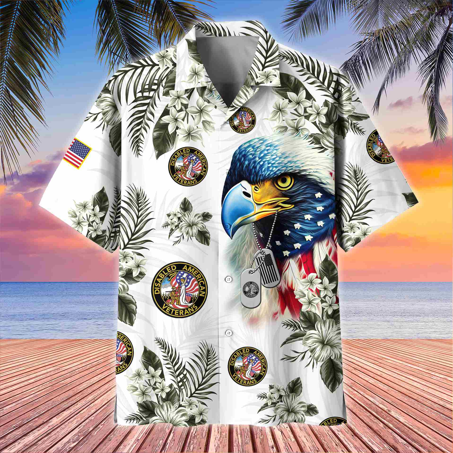 Premium Disabled Veterans Hawaiian Shirt VPVC403802, Gifts For Disabled Veterans, Best Gifts On Father’s Day, Armed Forces Day, Independence Day, Veterans Day
