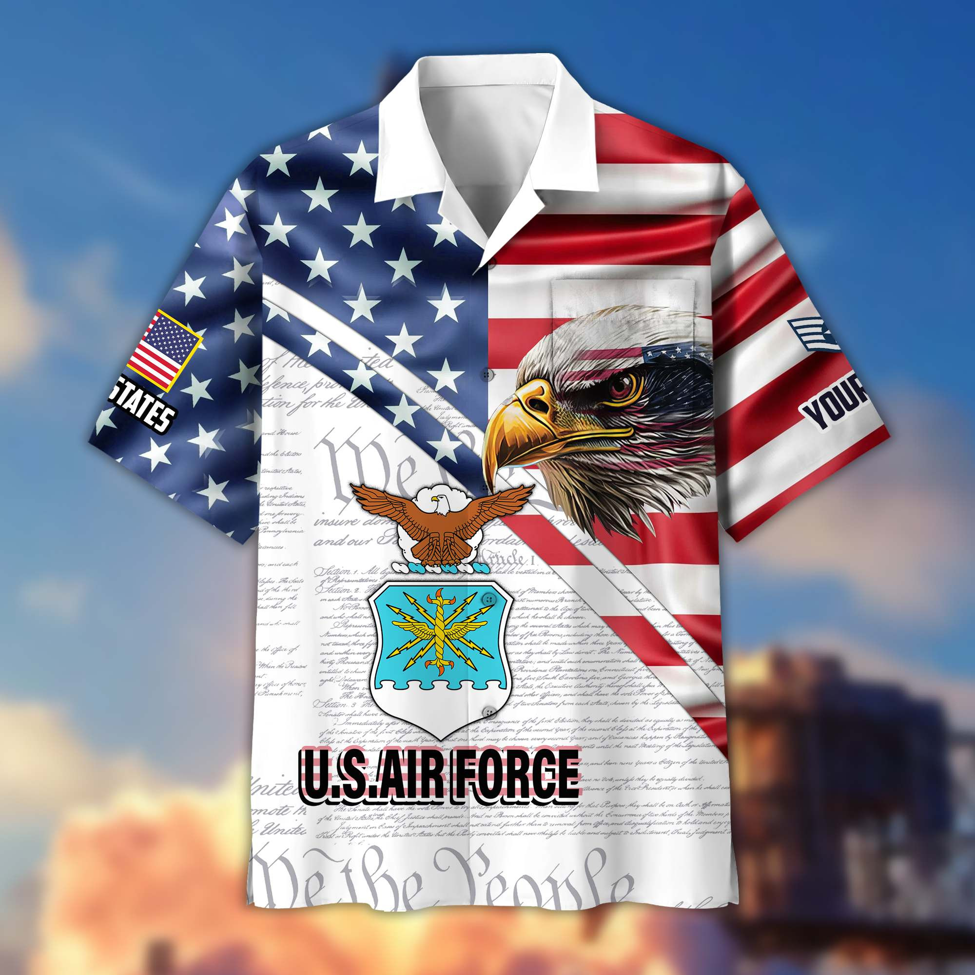 Premium Custom USAF Veteran Hawaiian Shirt VPVC404004, Gifts For Air Force Veteran, Best Gifts On Father’s Day, Armed Forces Day, Independence Day, Veterans Day