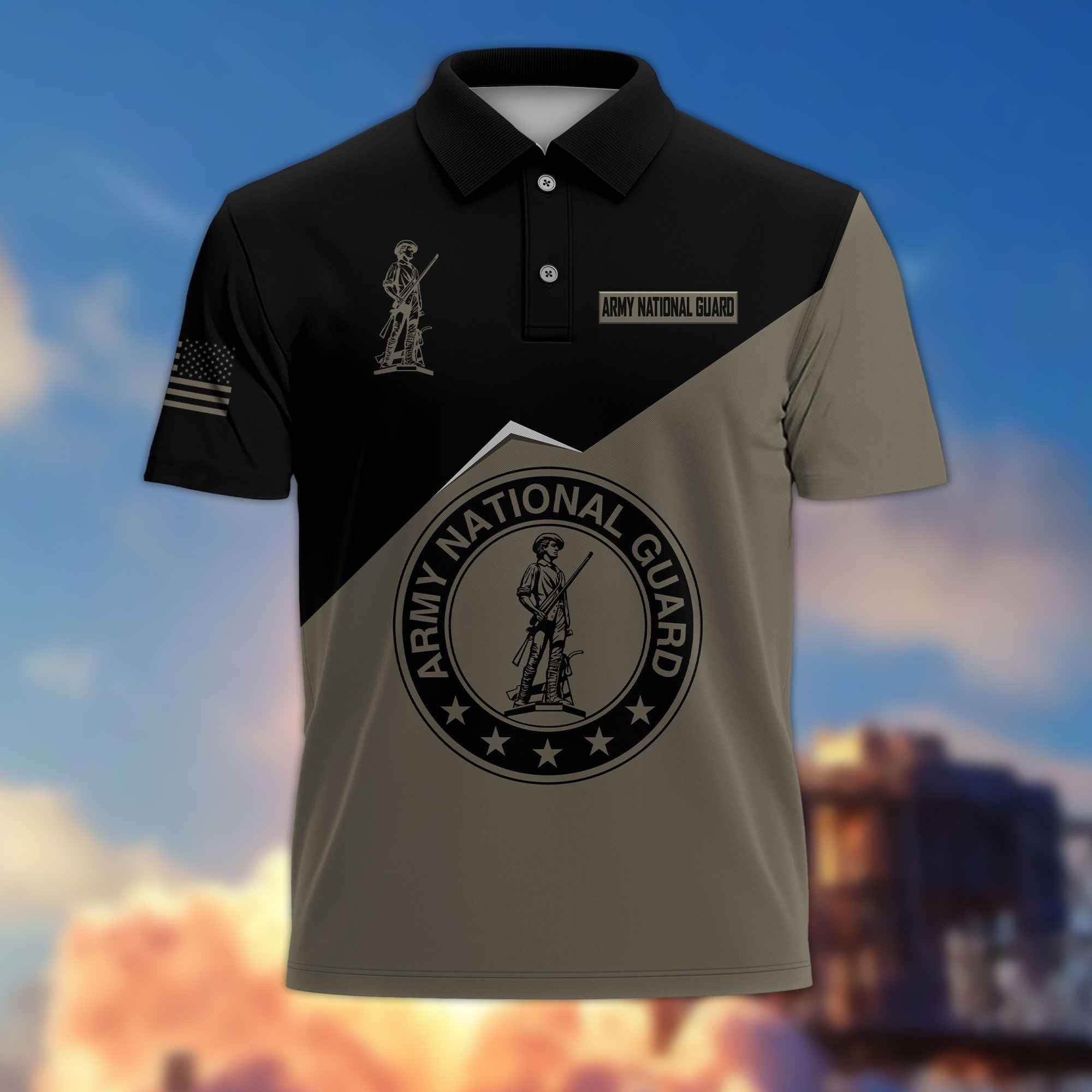 Unique US Army National Guard Polo Shirt VPVC216808, Gifts For Army National Guard Veteran, Best Gifts On Father’s Day, Independence Day, Veterans Day