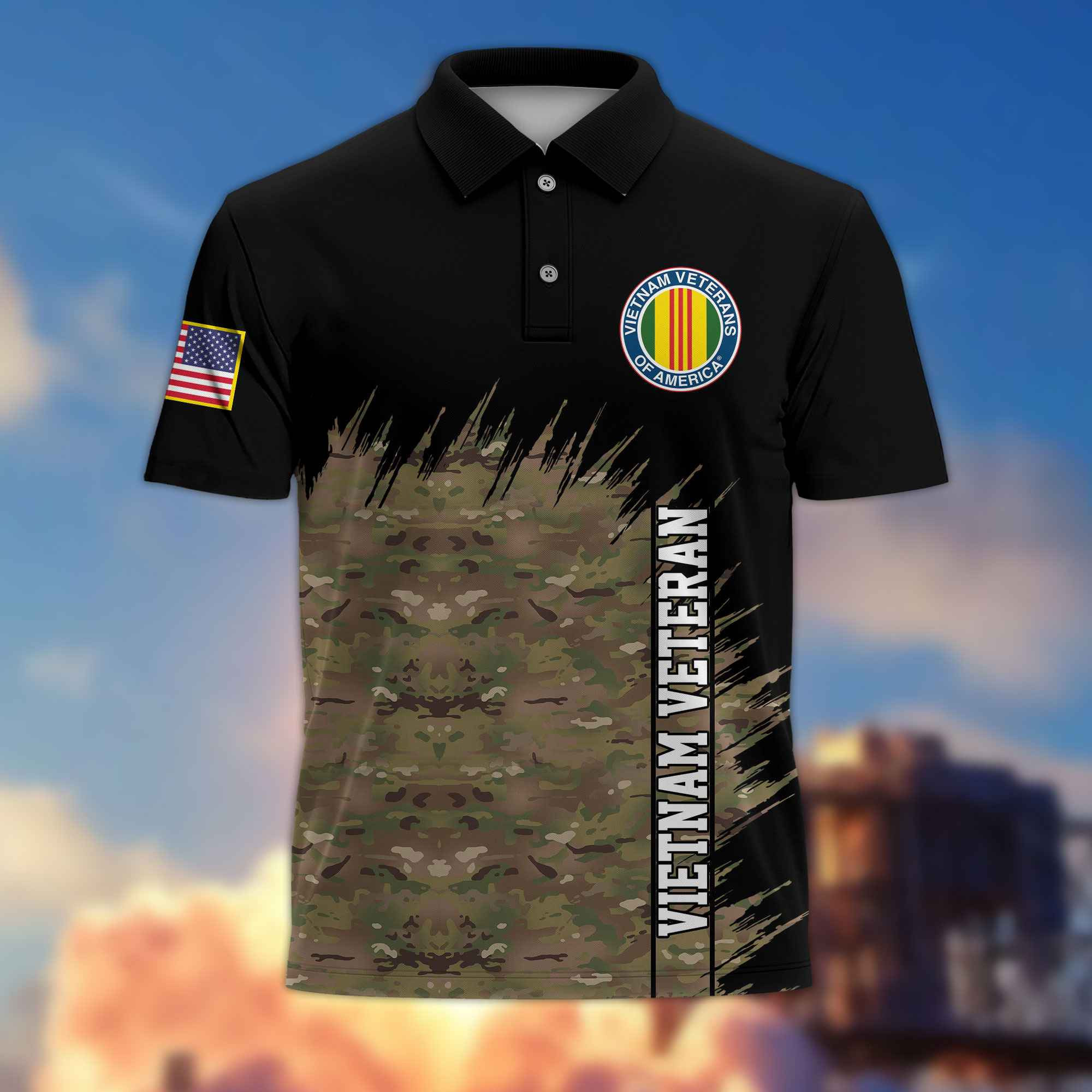Unique Vietnam Veteran Polo Shirt VPVC217706, Gifts For Vietnam Veteran, Best Gifts On Father’s Day, Independence Day, Veterans Day
