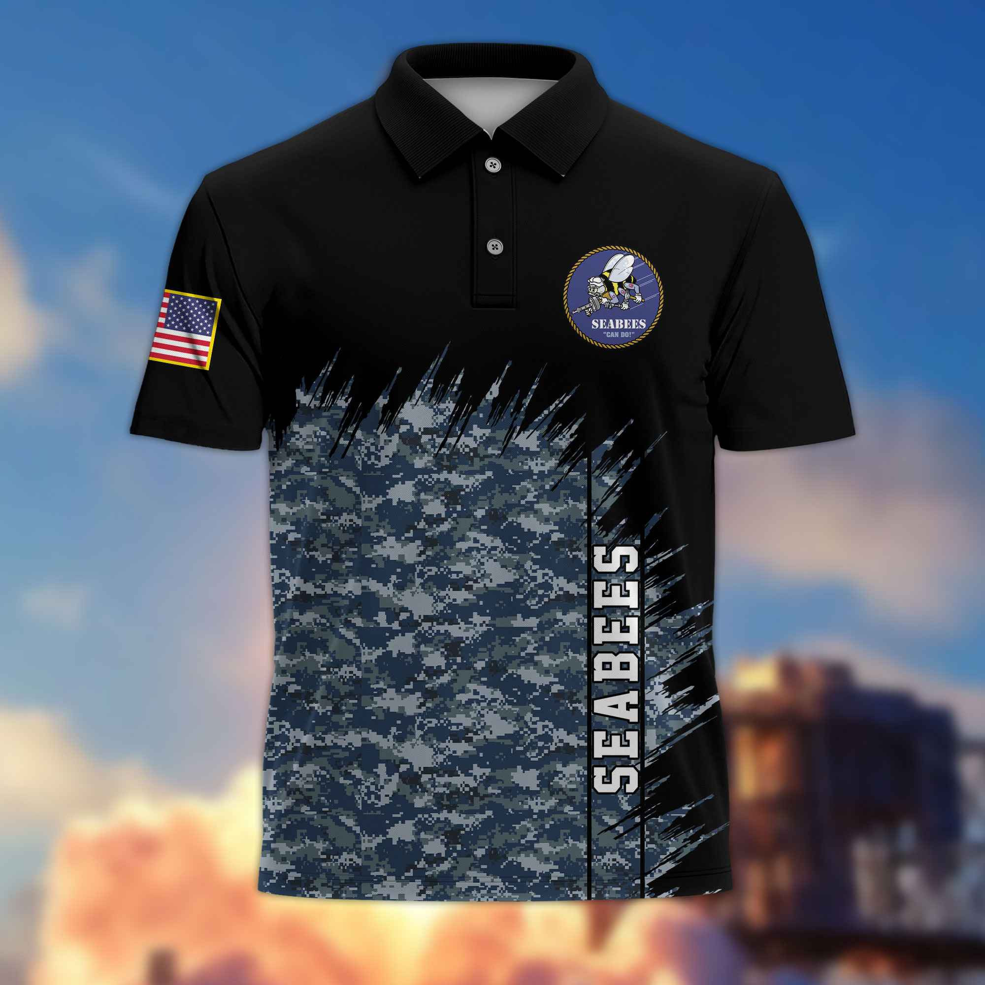 Unique US Seabees Polo Shirt VPVC217709, Gifts For Seabees Veteran, Best Gifts On Father’s Day, Independence Day, Veterans Day