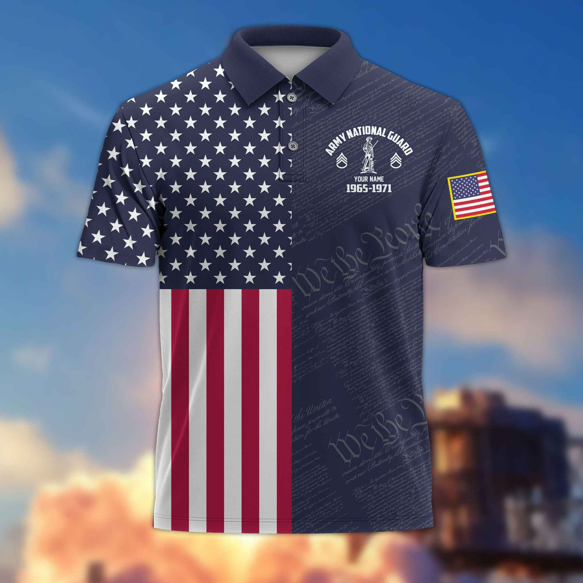 US Army National Guard Custom Polo Shirt VPVC217808, Gifts For Army National Guard Veteran, Best Gifts On Father’s Day, Armed Forces Day, Independence Day, Veterans Day