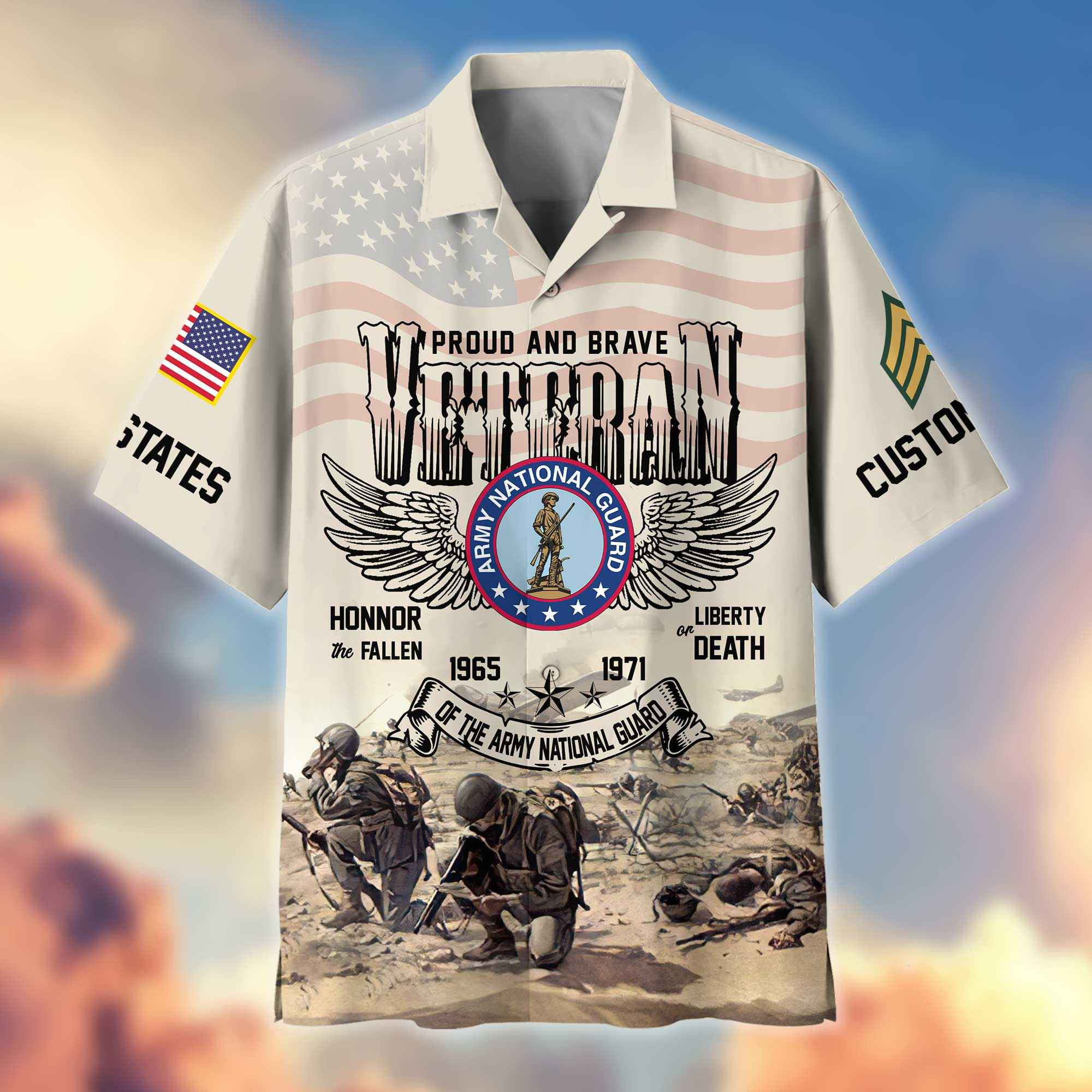 US Army National Guard Custom Hawaiian Shirt VPVC404408, Gifts For Army National Guard Veteran, Best Gifts On Father’s Day, Armed Forces Day, Independence Day, Veterans Day