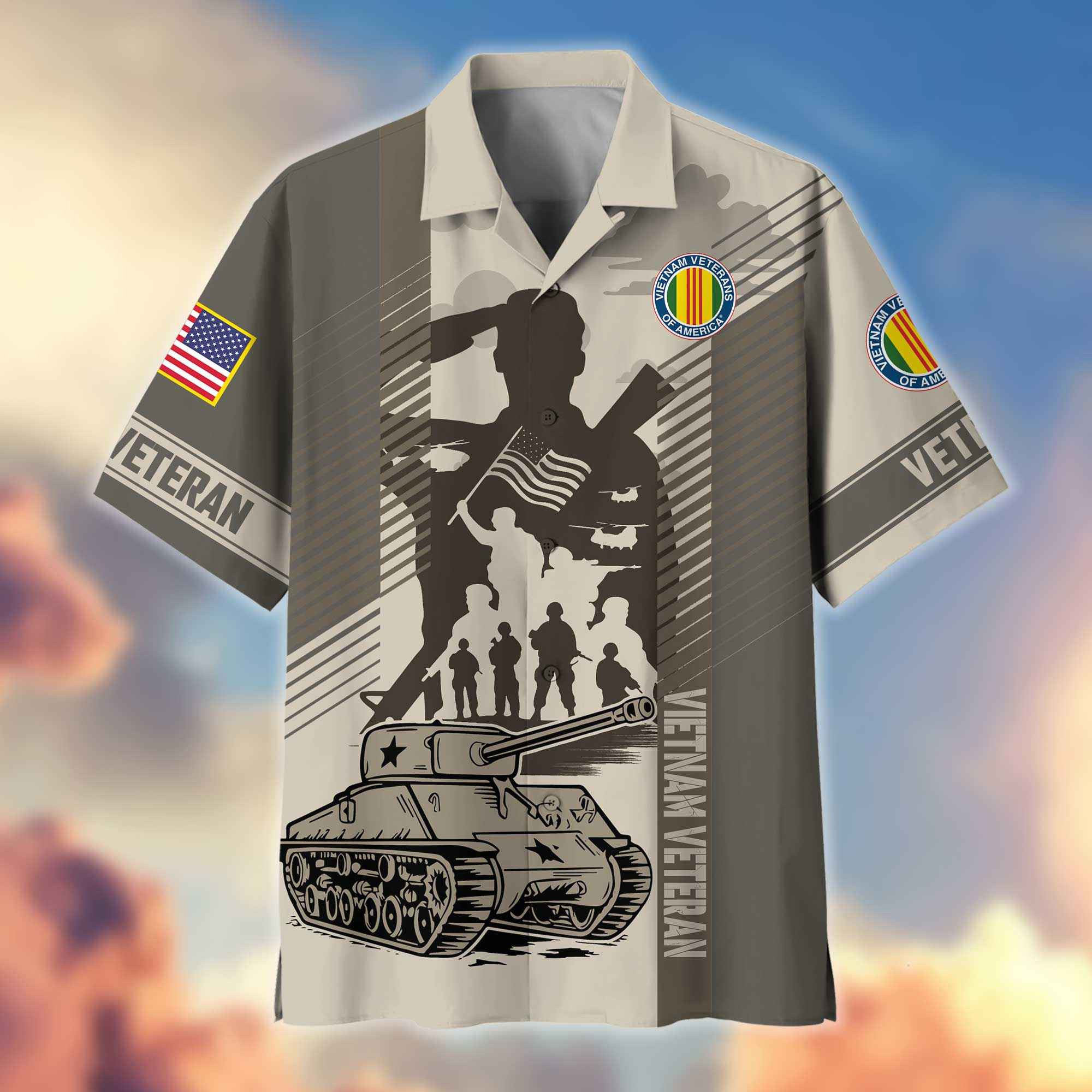 Premium Vietnam Veteran Hawaiian Shirt VPVC404606, Gifts For Vietnam Veteran, Best Gifts On Father’s Day, Armed Forces Day, Independence Day, Veterans Day