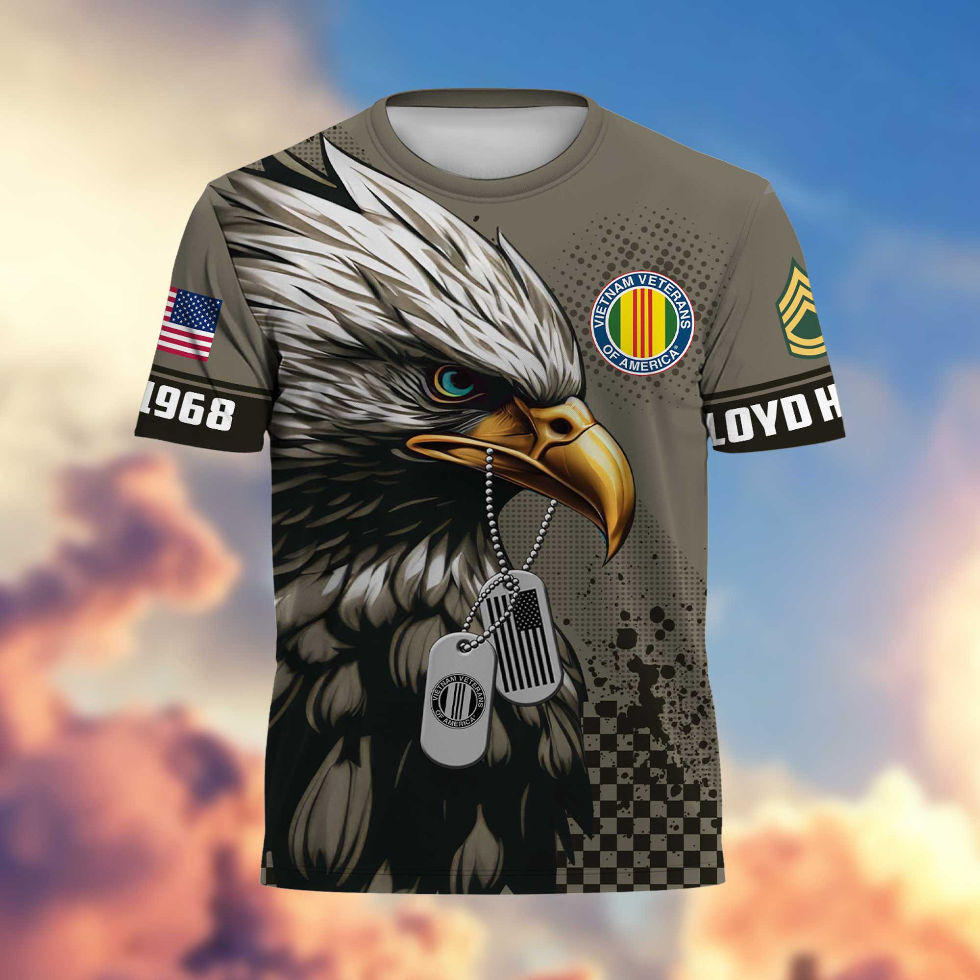 Premium Custom Vietnam Veteran T-Shirt BPVC060512
