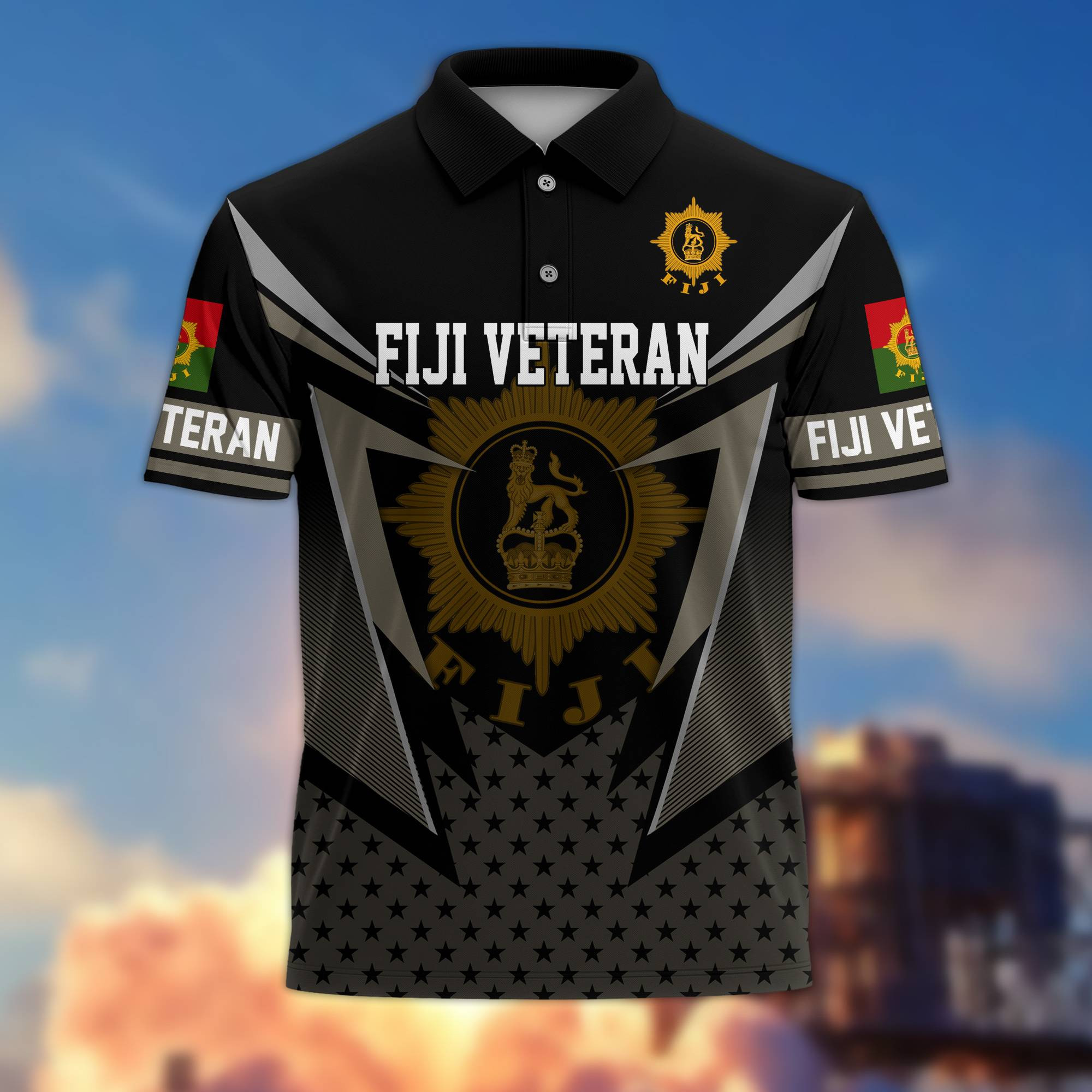 Premium Fiji Veteran Polo Shirt BPVC060516