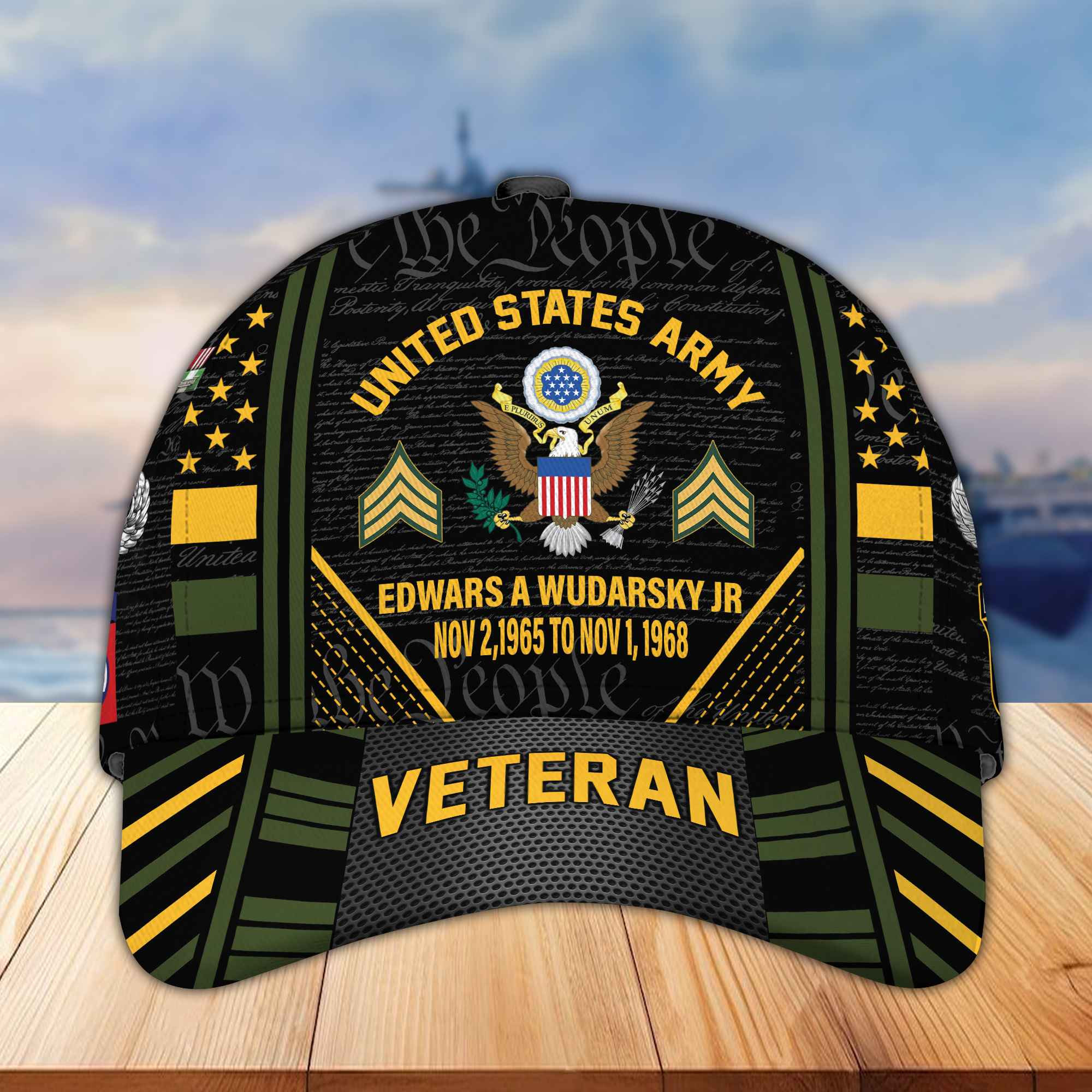 Premium US Army Hat BPVC090510, Gifts For US Army Veteran