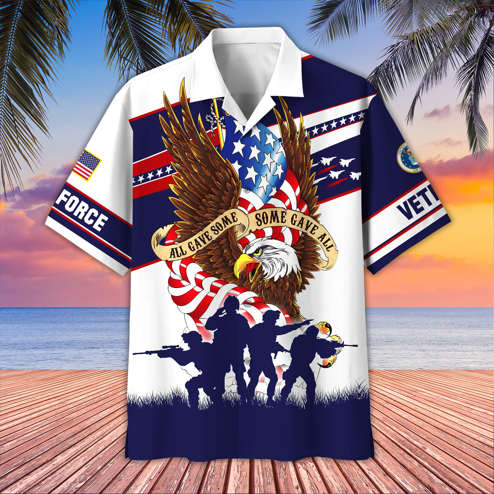 USAF Hawaiian Shirt VPVC405904, Gifts For Air Force Veteran, Best Gifts On Father’s Day, Armed Forces Day, Independence Day, Veterans Day