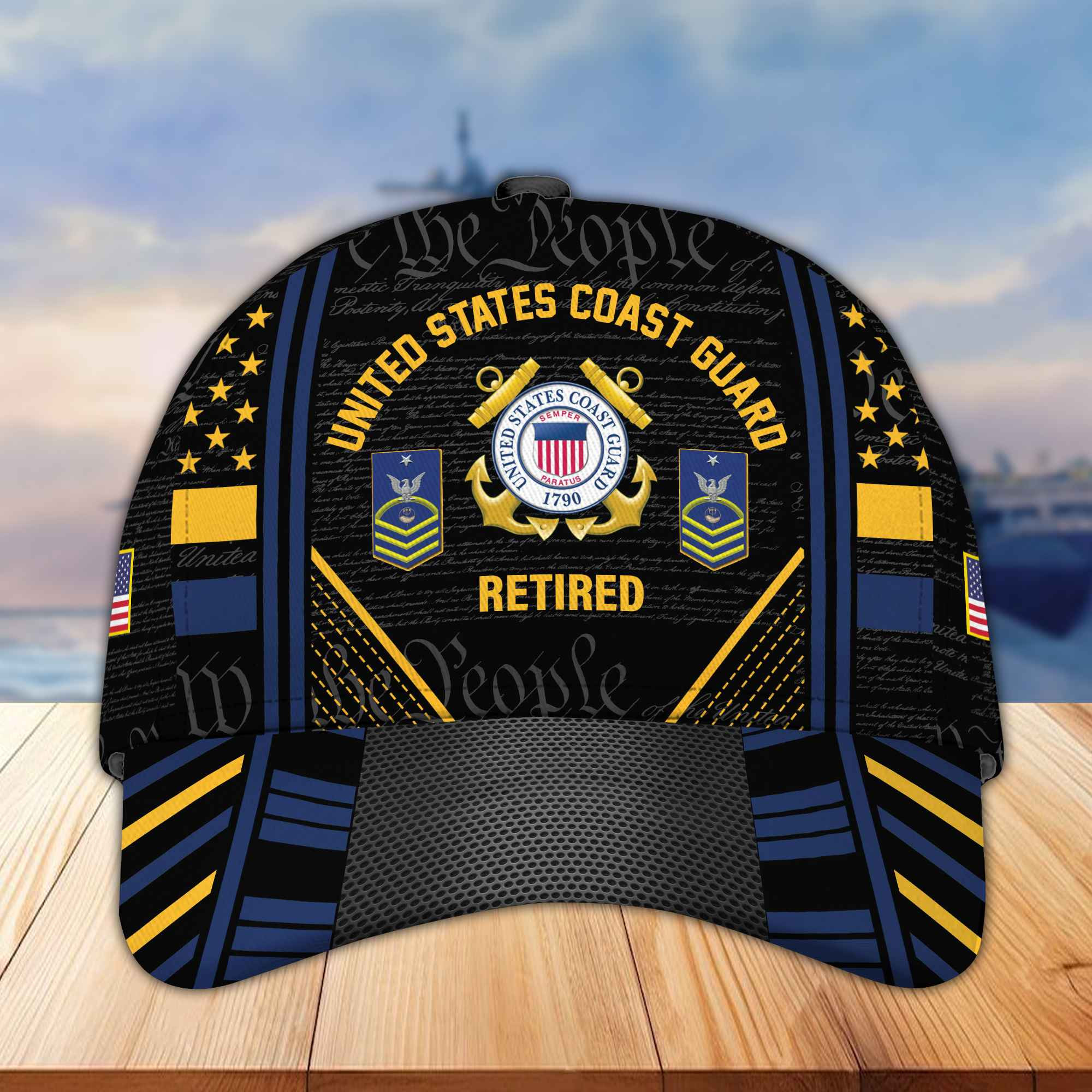 Premium Custom USCG Hat BPVC130512, Gifts For Coast Guard Retired