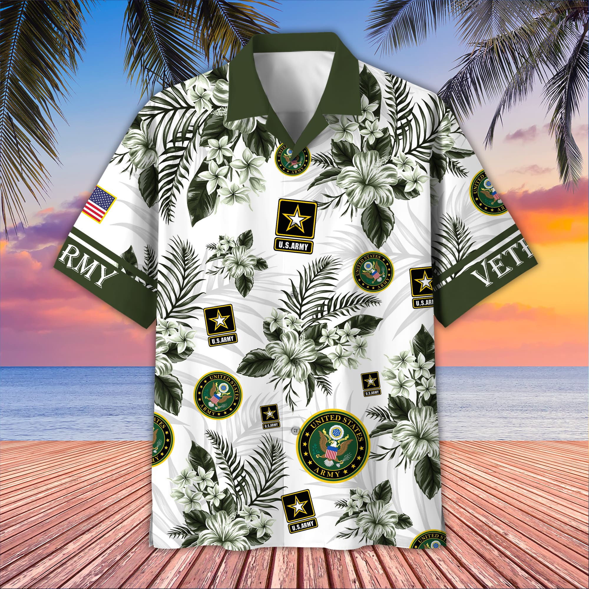 Premium US Veterans Hawaiian Shirt BPVC230403, Gifts For US Veterans, Gifts On Memorial Day, Father’s Day, Armed Forces Day, Veterans Day