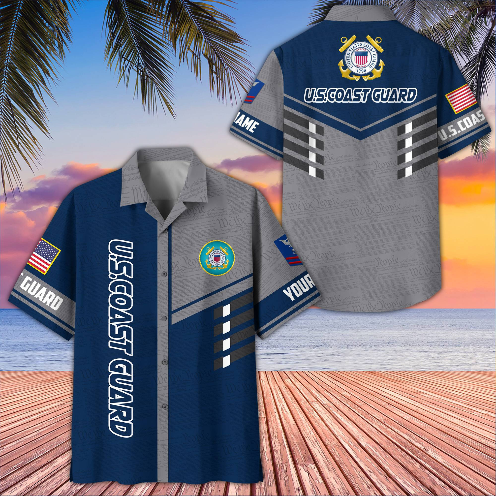 Premium Custom USCG Hawaiian Shirt VPVC406705, Gifts For Coast Guard Veteran, Best Gifts On Father’s Day, Armed Forces Day, Independence Day, Veterans Day