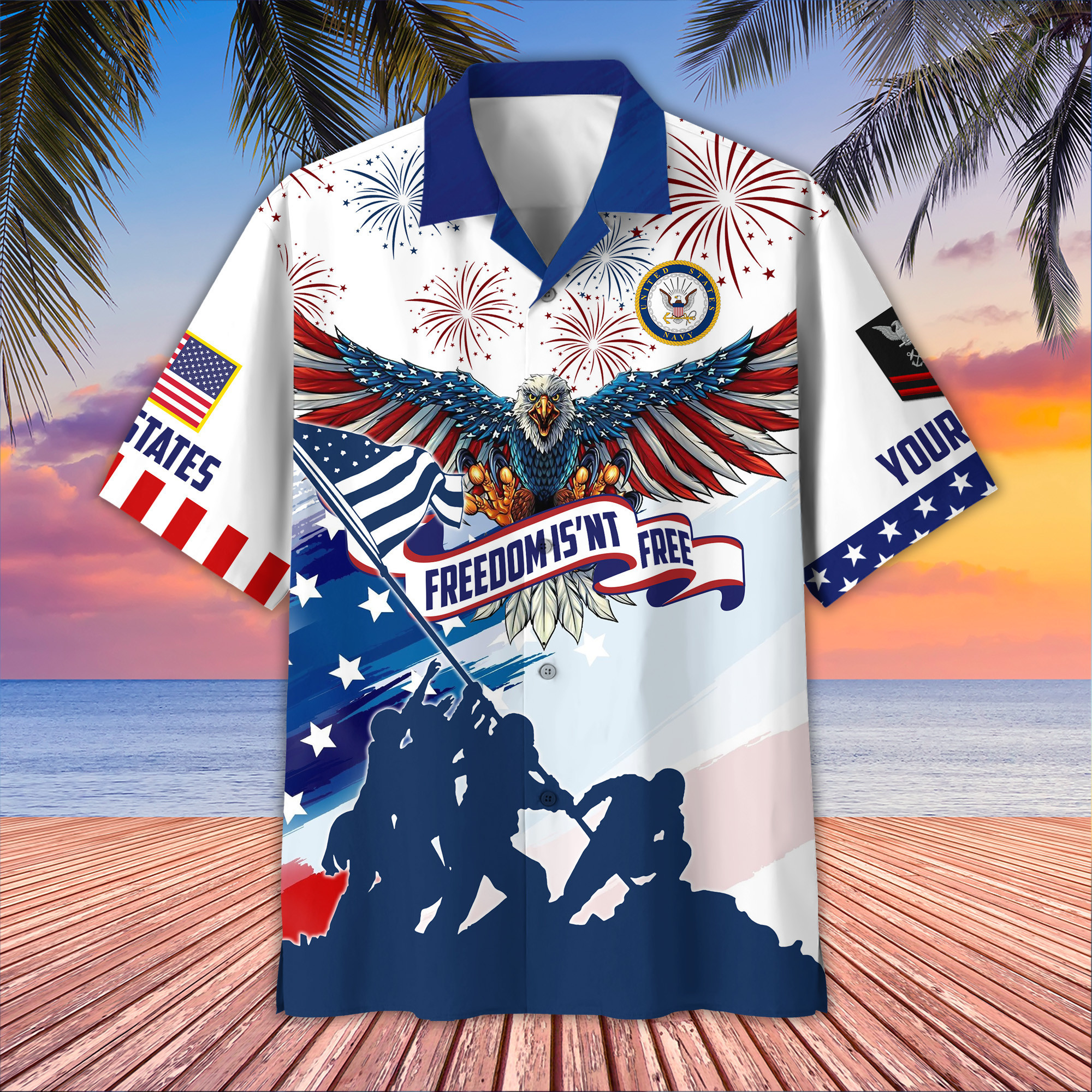 US Navy Custom Hawaiian Shirt VPVC406602, Gifts For Navy Veteran, Best Gifts On Father’s Day, Armed Forces Day, Independence Day, Veterans Day