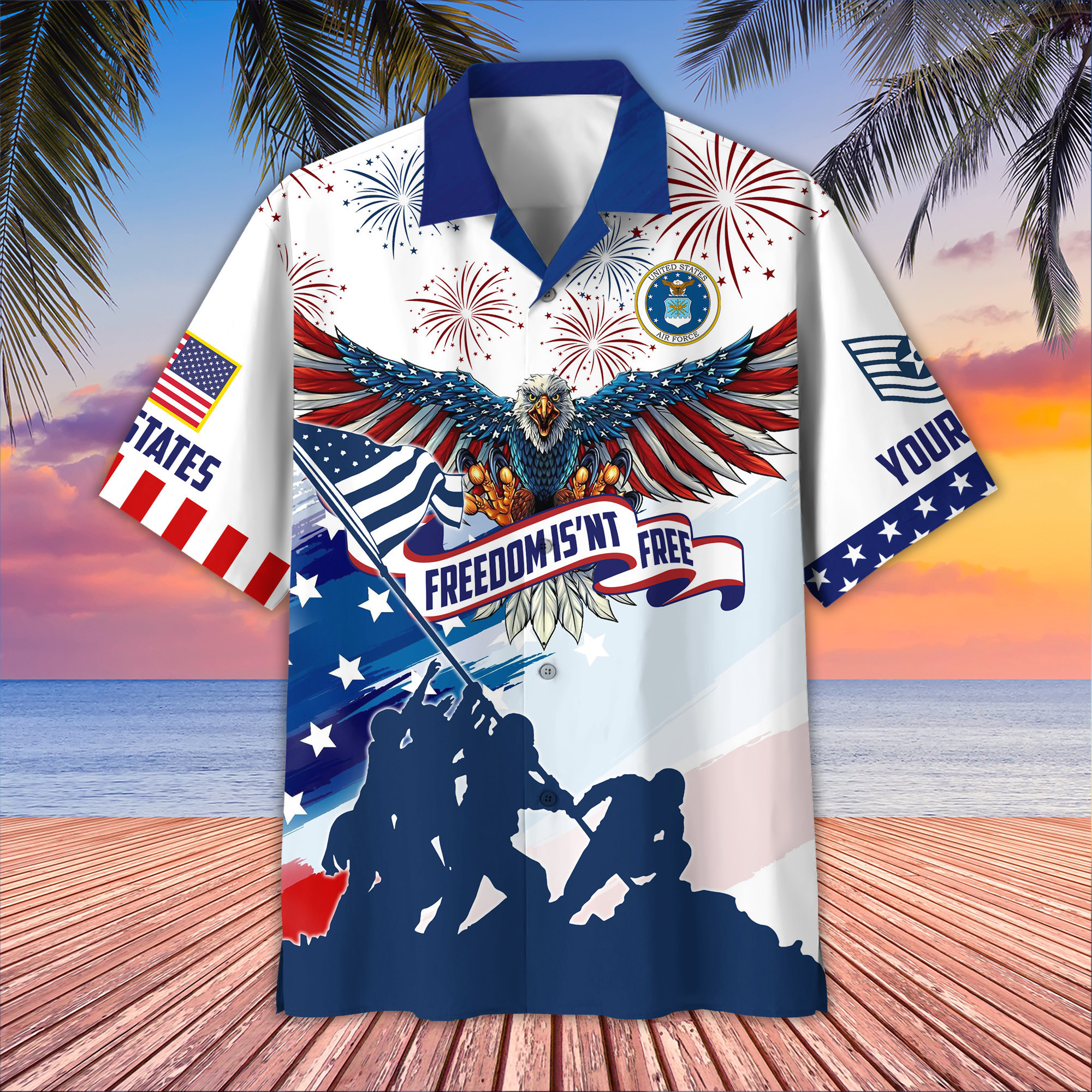 USAF Custom Hawaiian Shirt VPVC406604, Gifts For Air Force Veteran, Best Gifts On Father’s Day, Armed Forces Day, Independence Day, Veterans Day