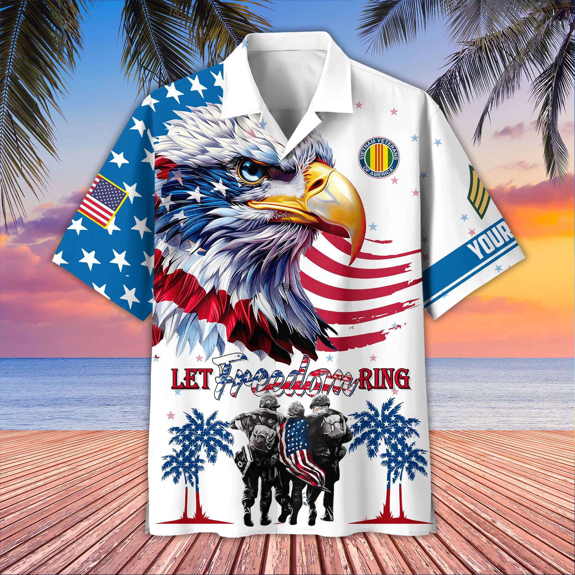 Premium Custom Vietnam Veteran Hawaiian Shirt VPVC405706, Gifts For Vietnam Veteran, Best Gifts On Father’s Day, Armed Forces Day, Independence Day, Veterans Day