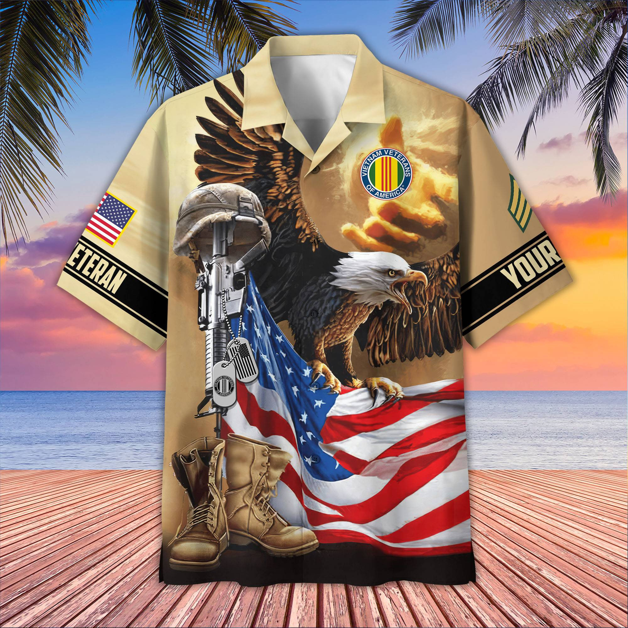Premium Custom Vietnam Veteran Hawaiian Shirt VPVC405406, Gifts For Vietnam Veteran, Best Gifts On Father’s Day, Armed Forces Day, Independence Day, Veterans Day