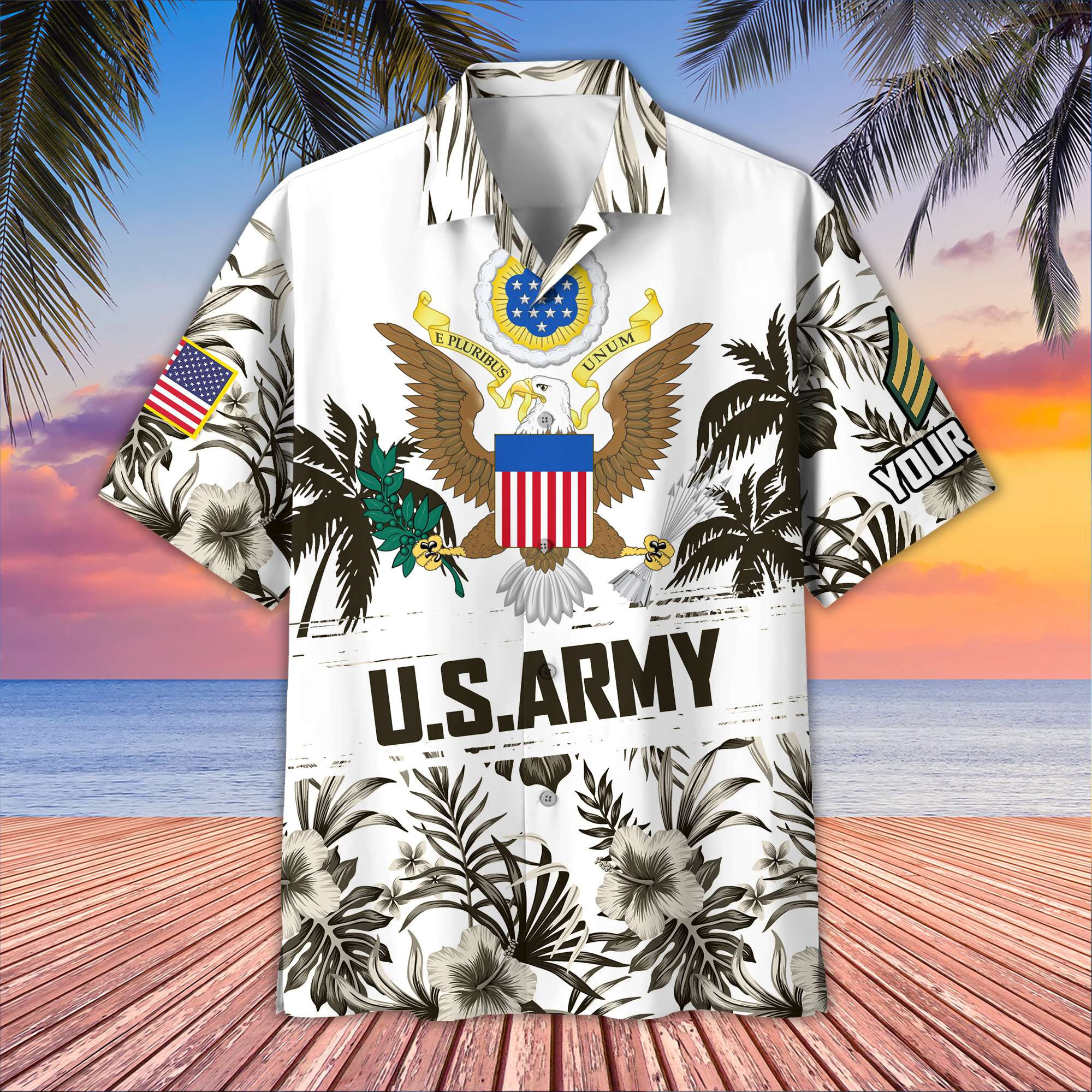 US Army Custom Hawaiian Shirt VPVC405301, Gifts For Army Veteran, Best Gifts On Father’s Day, Armed Forces Day, Independence Day, Veterans Day