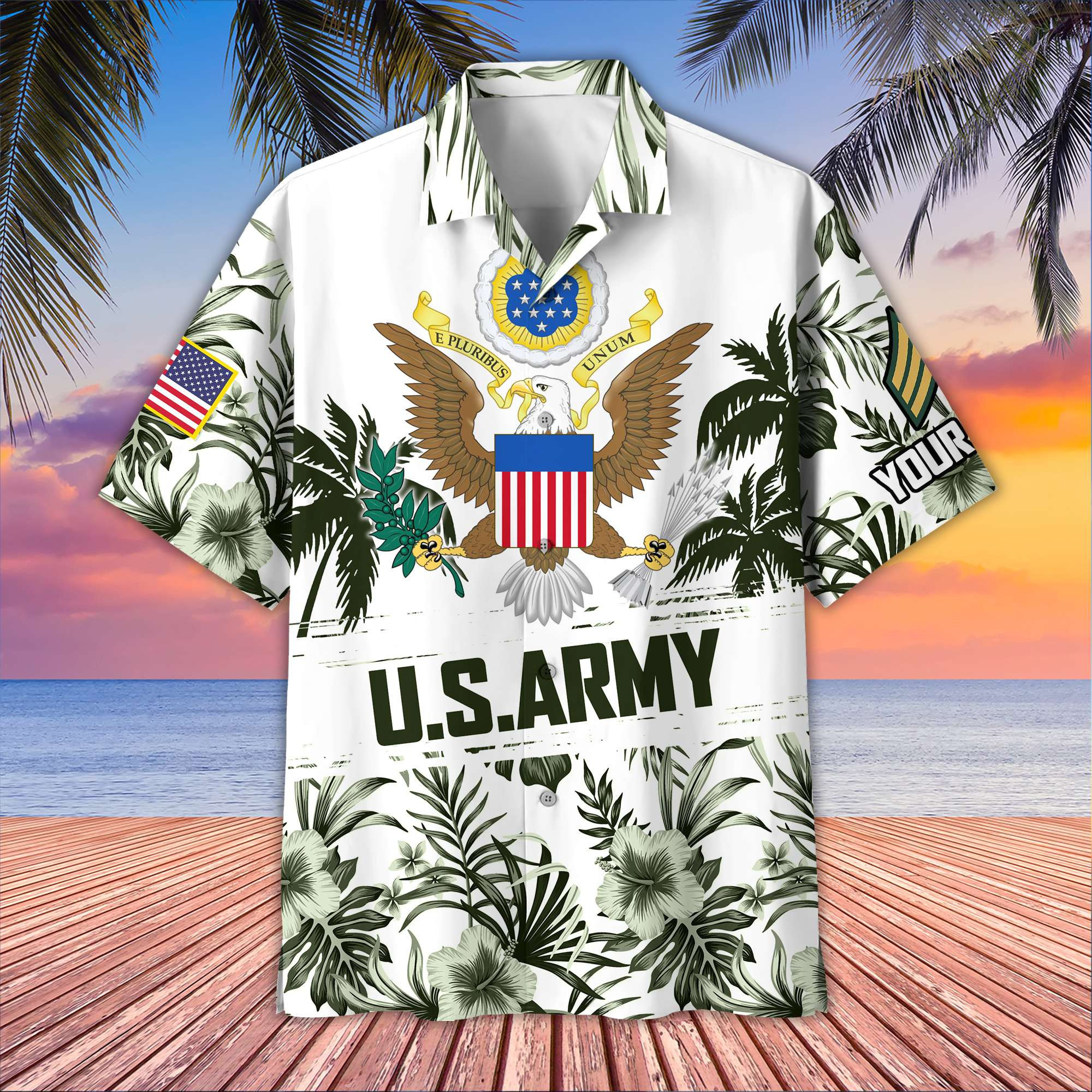 US Army Custom Hawaiian Shirt VPVC405310, Gifts For Army Veteran, Best Gifts On Father’s Day, Armed Forces Day, Independence Day, Veterans Day