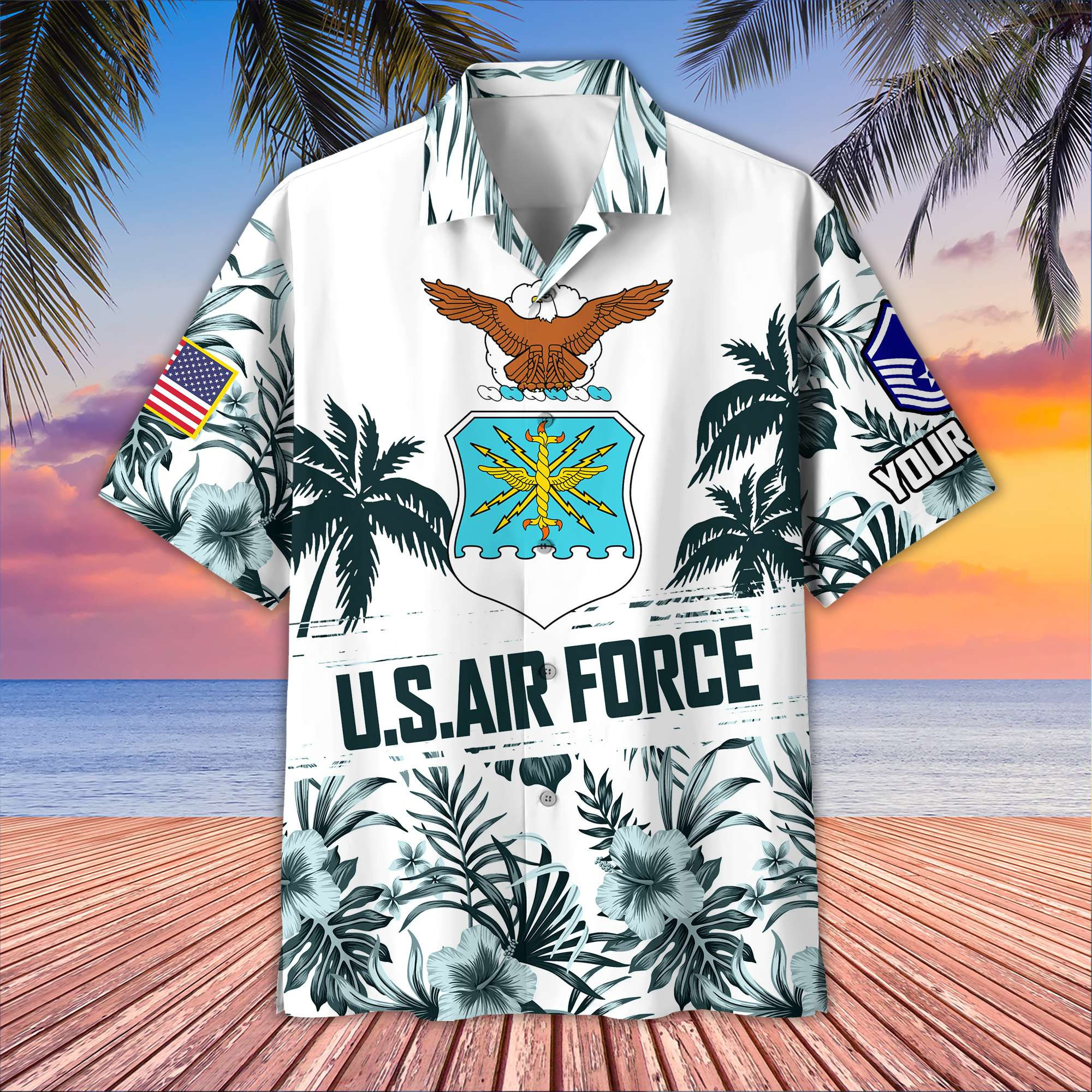 USAF Custom Hawaiian Shirt VPVC405304, Gifts For Air Force Veteran, Best Gifts On Father’s Day, Armed Forces Day, Independence Day, Veterans Day